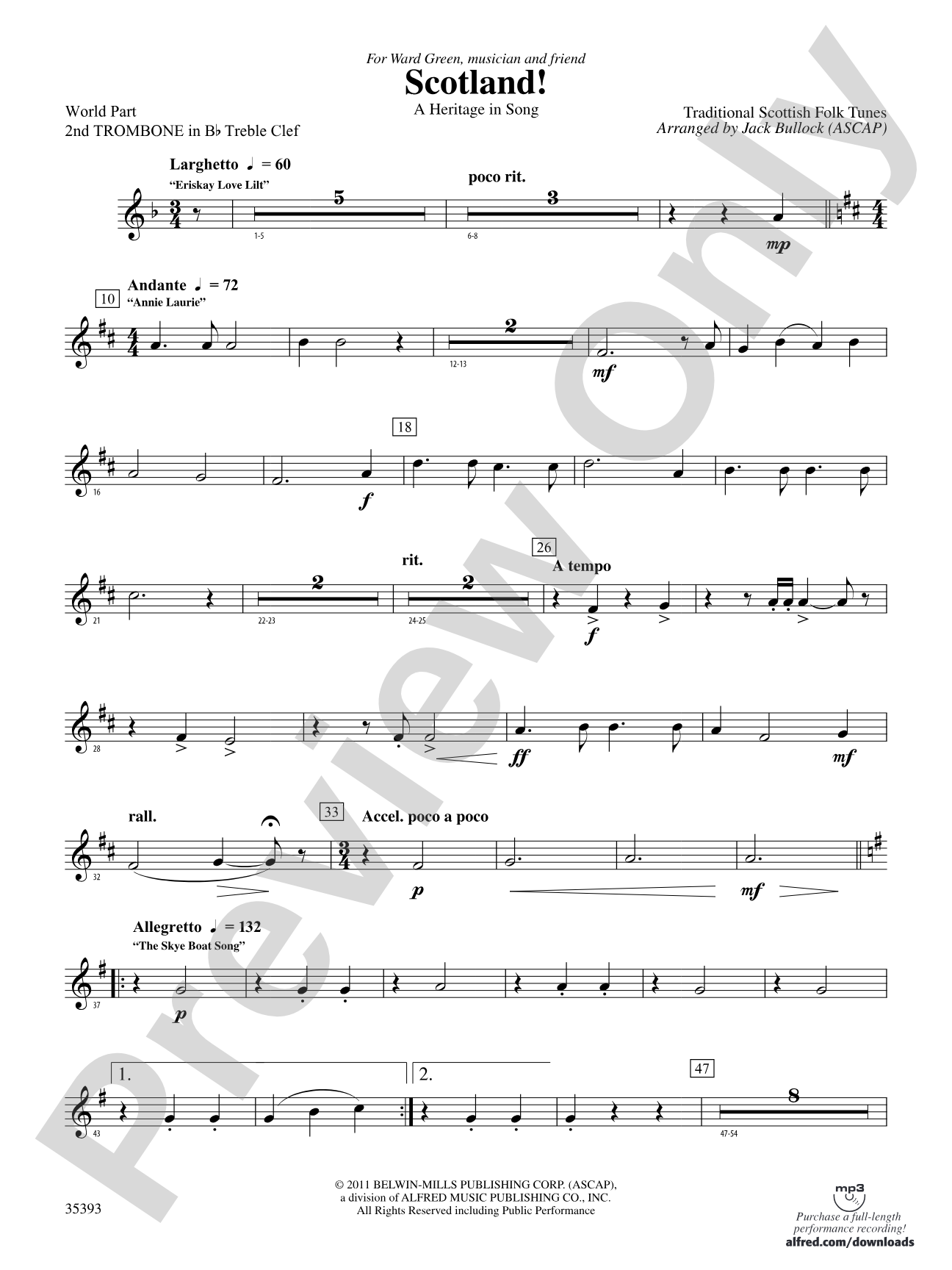 Scotland!: (wp) 2nd B-flat Trombone T.C.