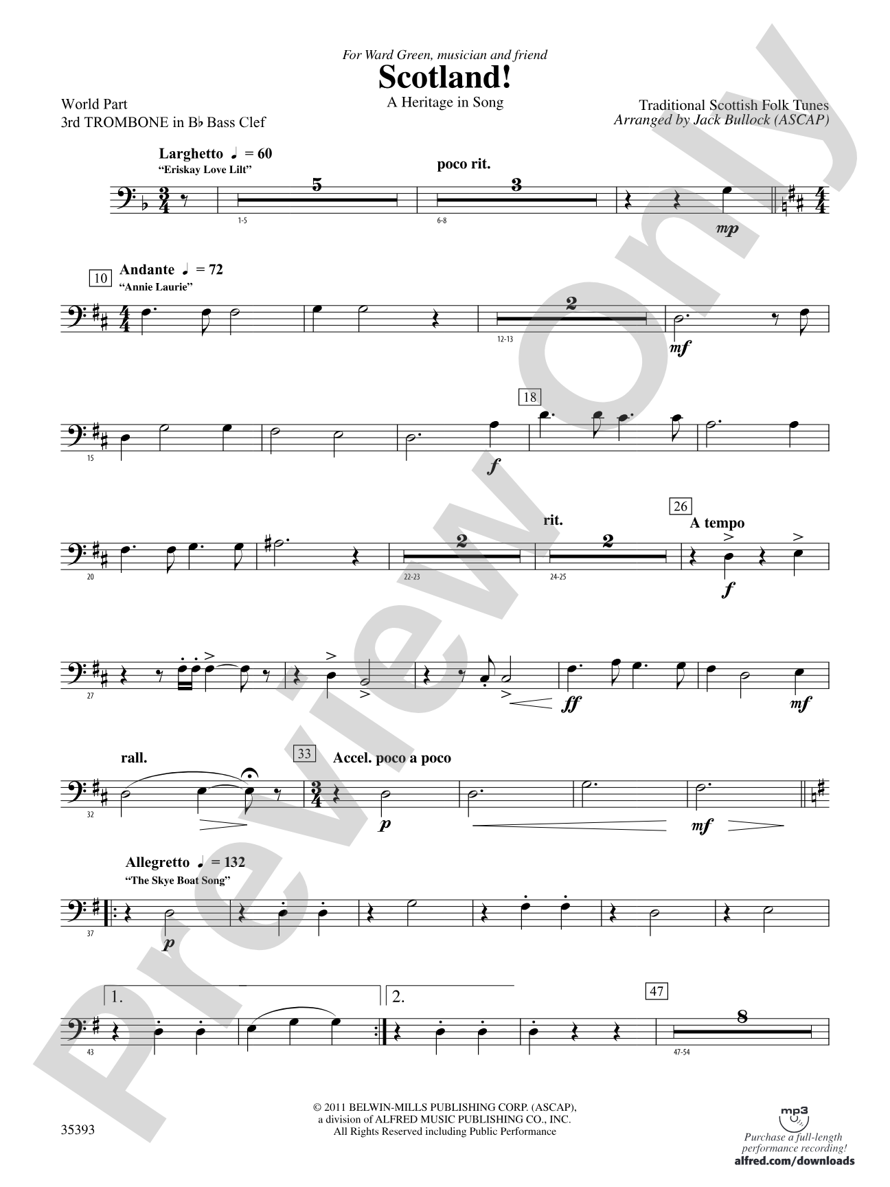 Scotland!: (wp) 3rd B-flat Trombone B.C.