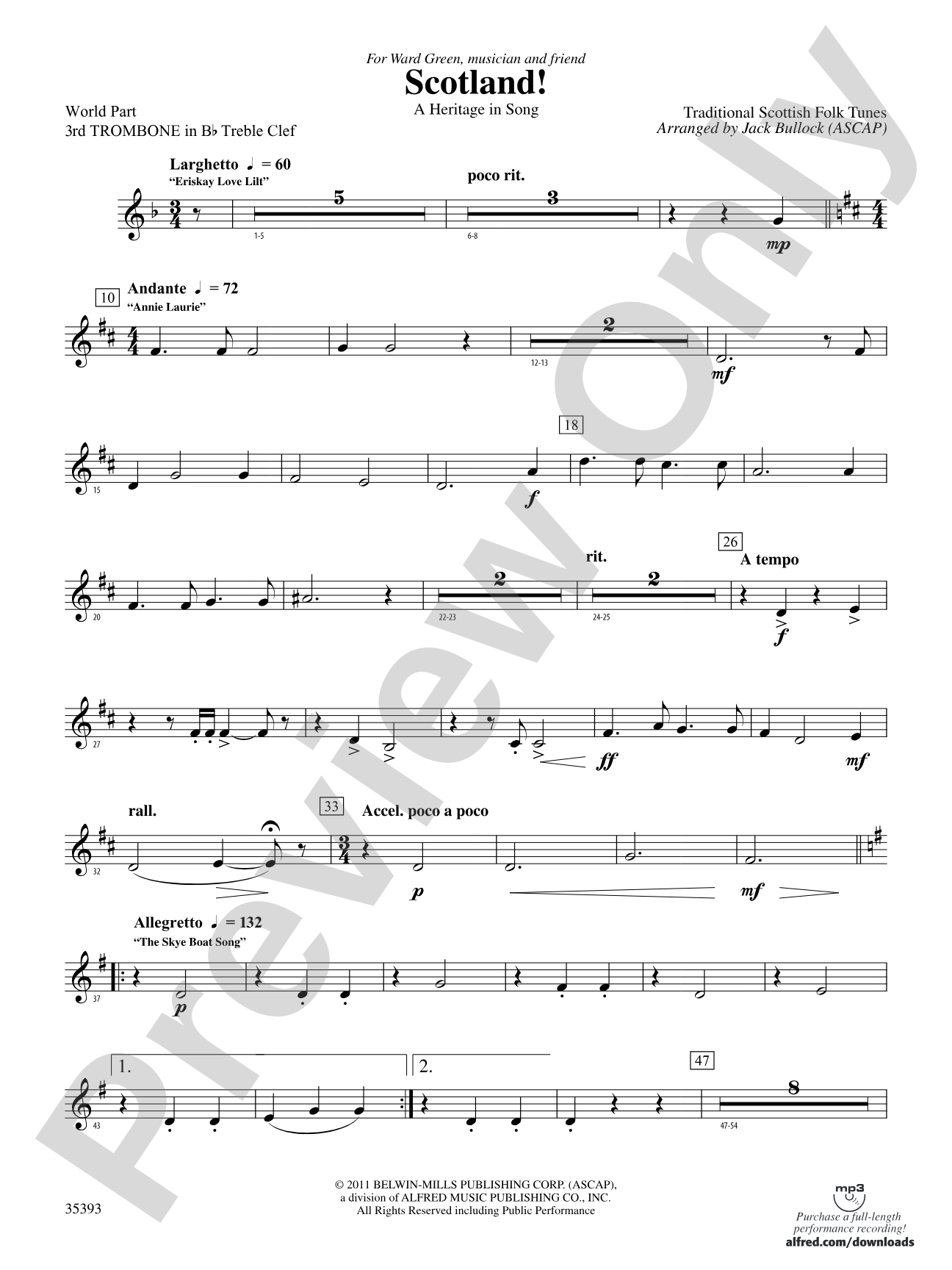 Scotland!: (wp) 3rd B-flat Trombone T.C.