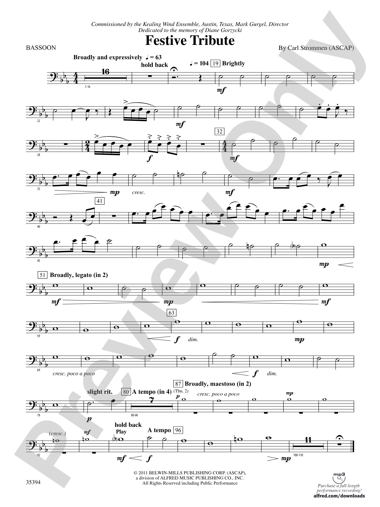 Festive Tribute: Bassoon