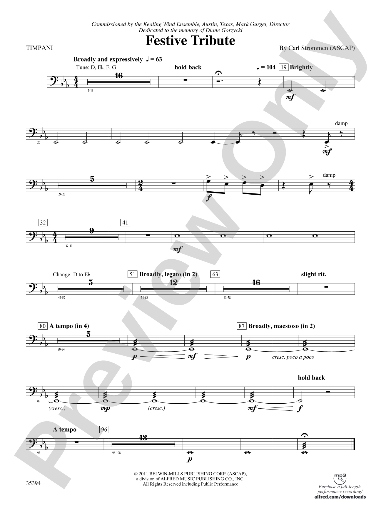 Festive Tribute: Timpani