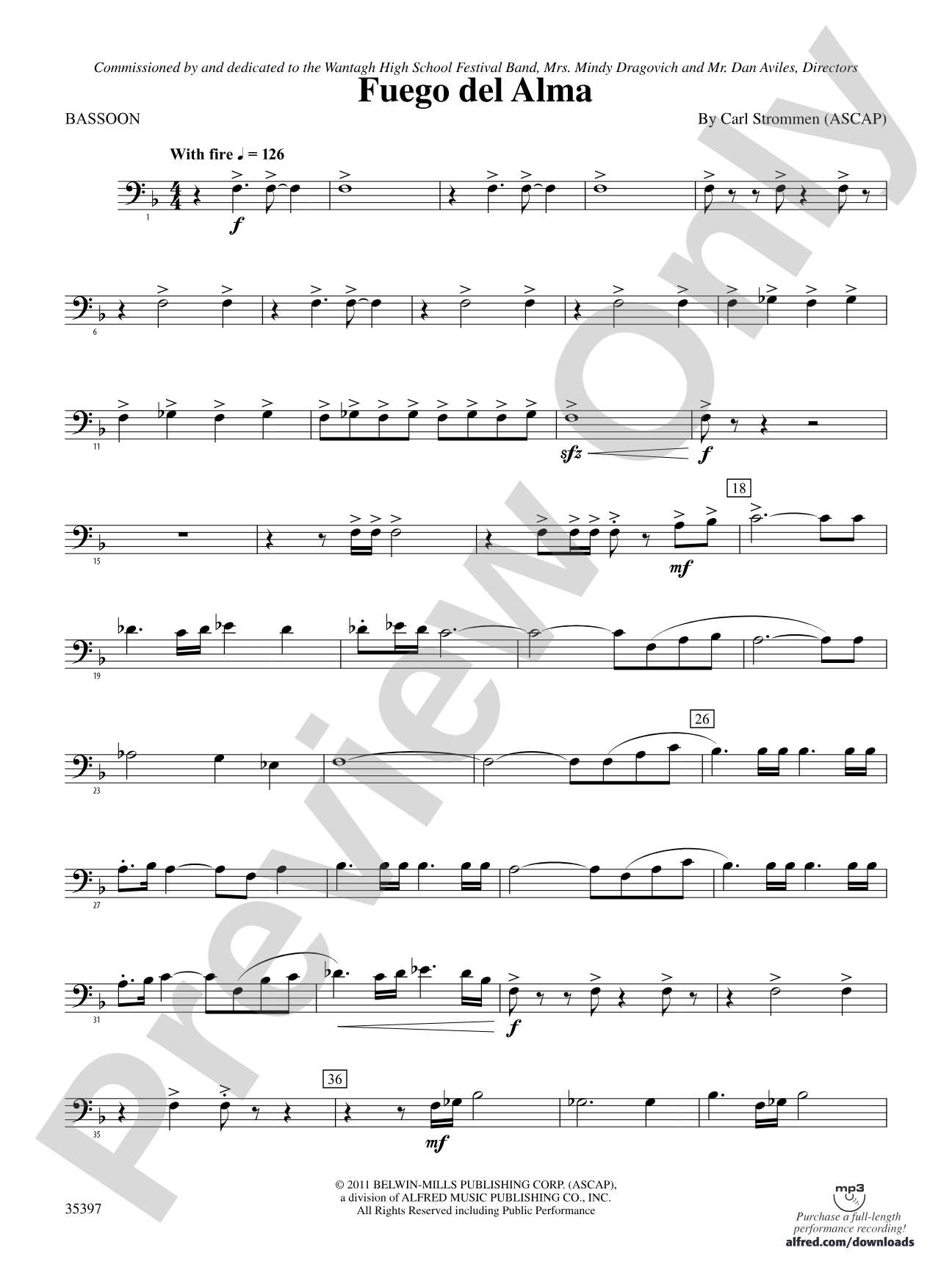 Fuego del Alma: Bassoon