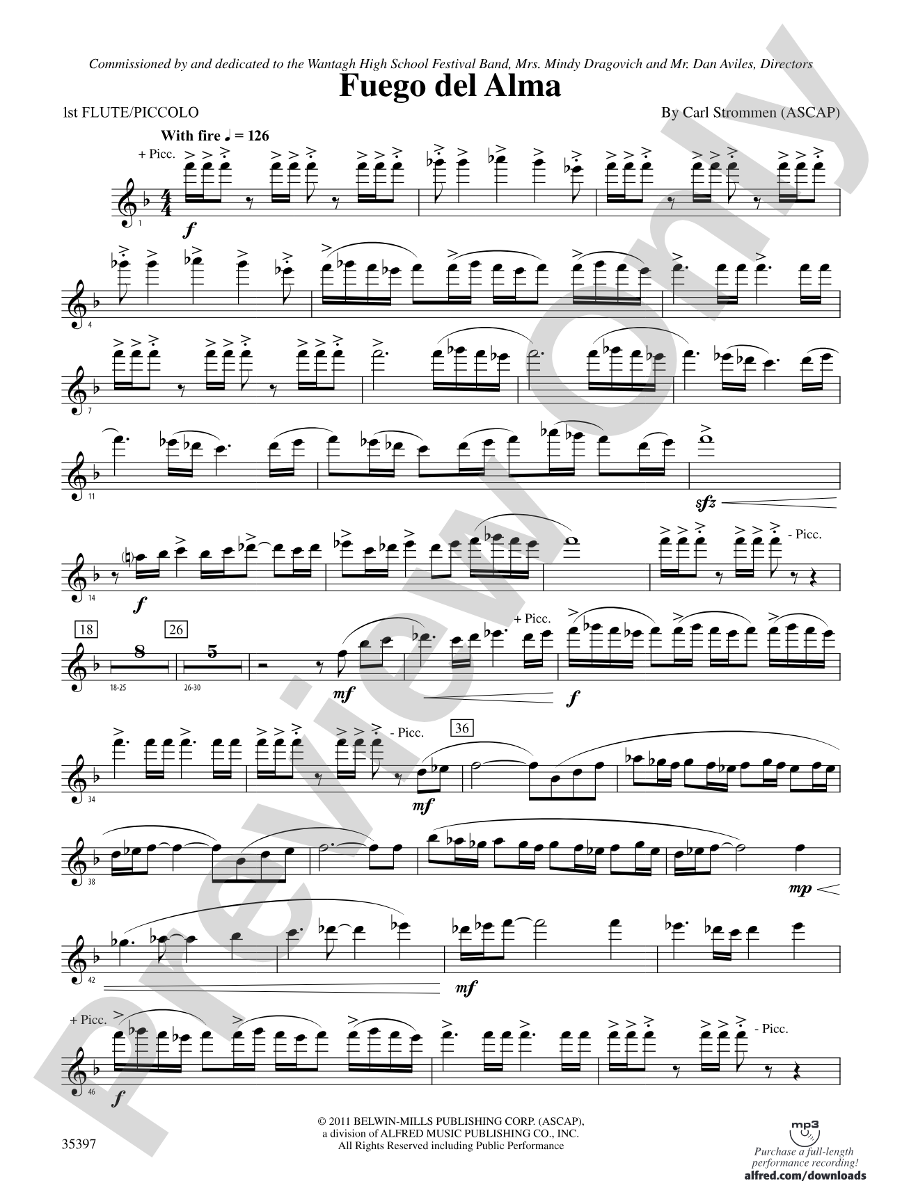 Fuego del Alma: Flute