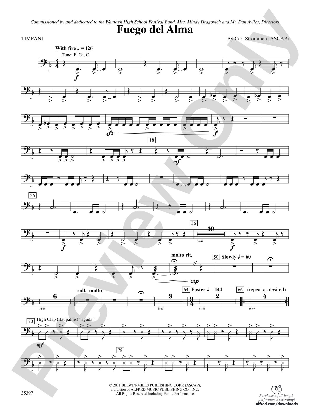Fuego del Alma: Timpani