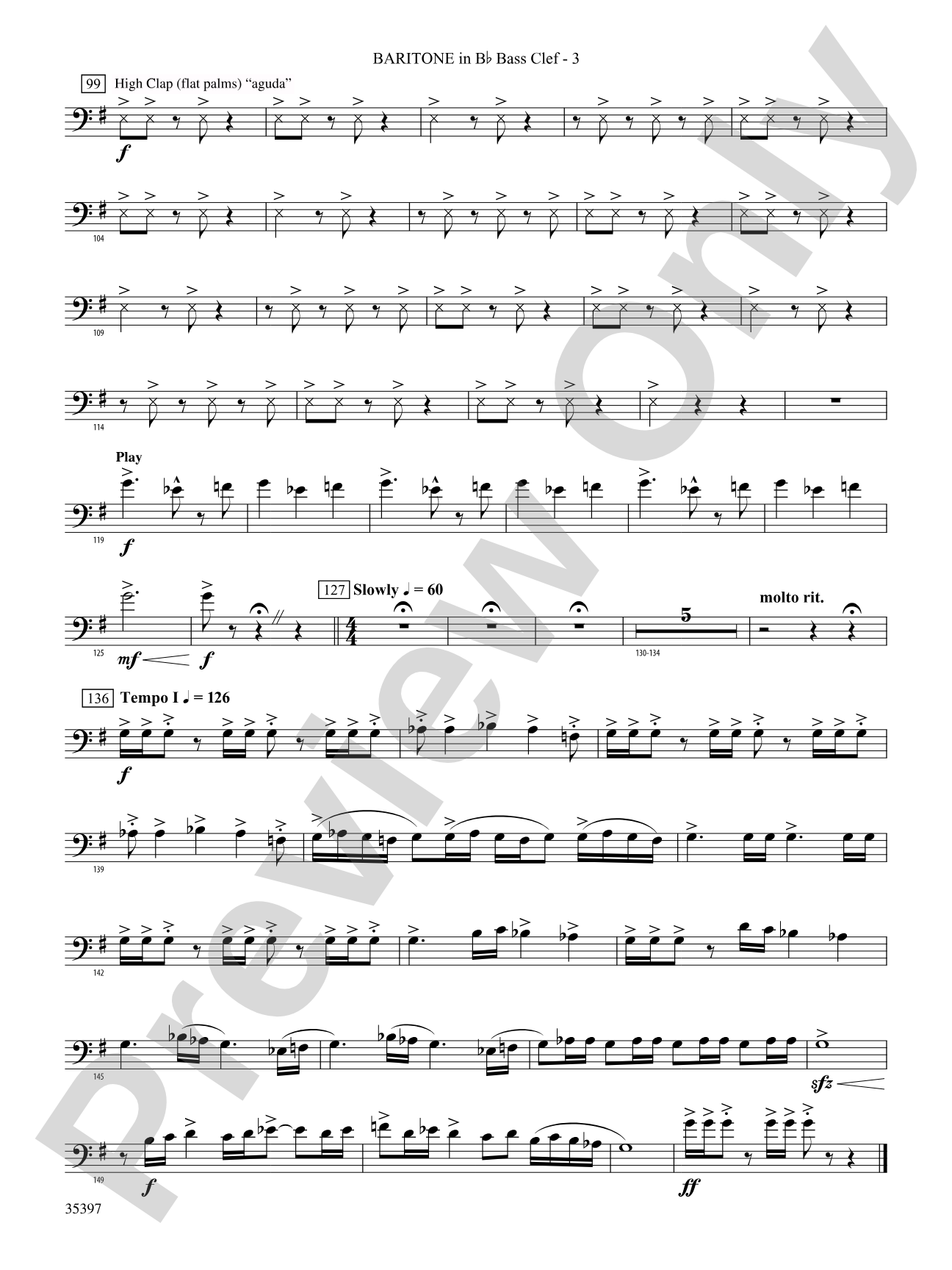 Fuego del Alma: (wp) B-flat Baritone B.C.