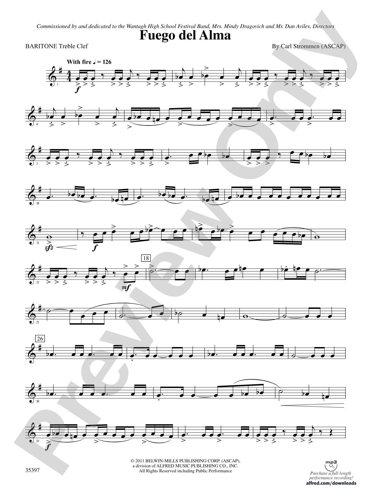 Fuego del Alma: (wp) Baritone T.C.