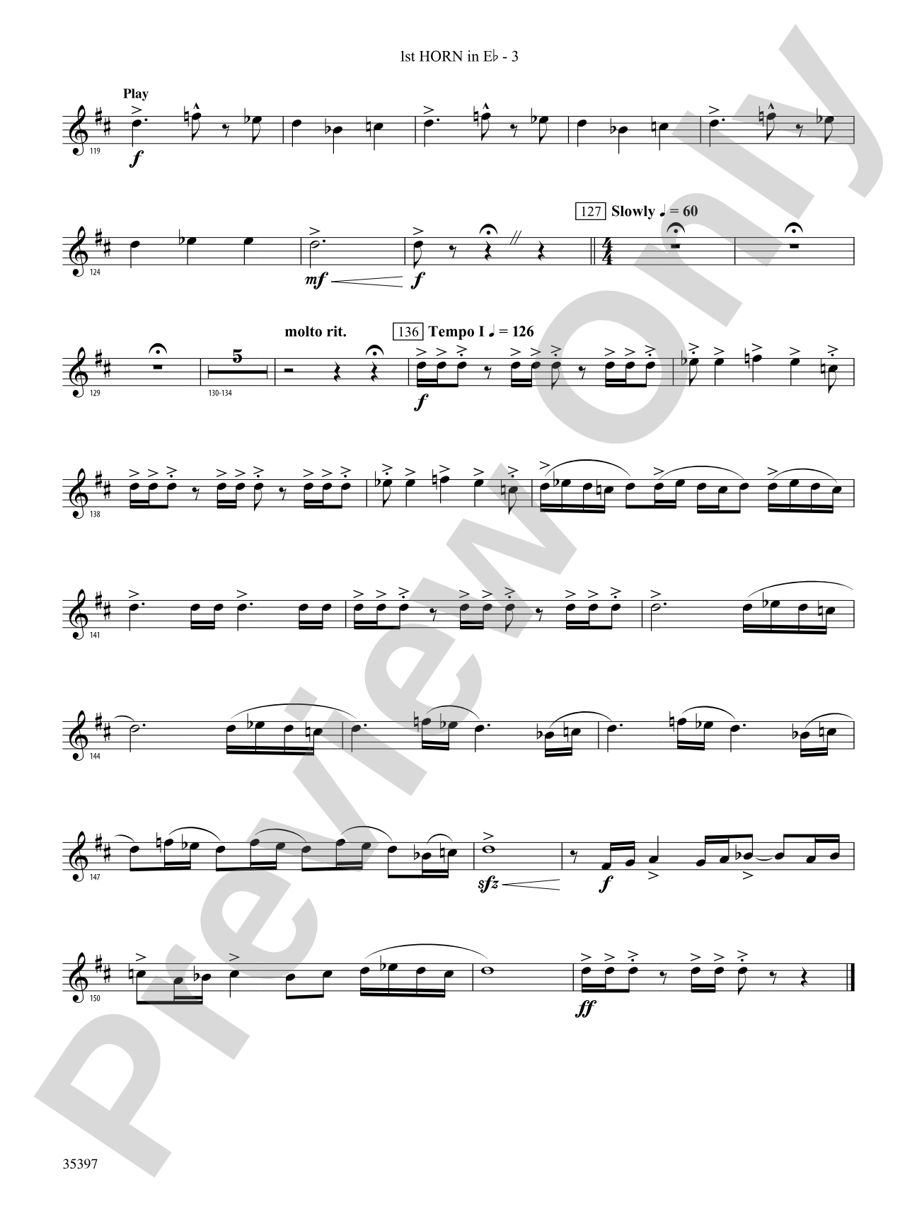 Fuego del Alma: (wp) 1st Horn in E-flat