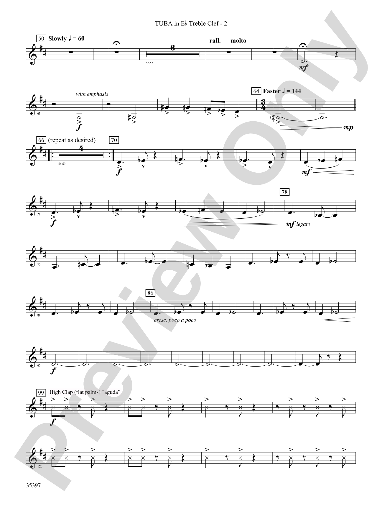 Fuego del Alma: (wp) E-flat Tuba T.C.