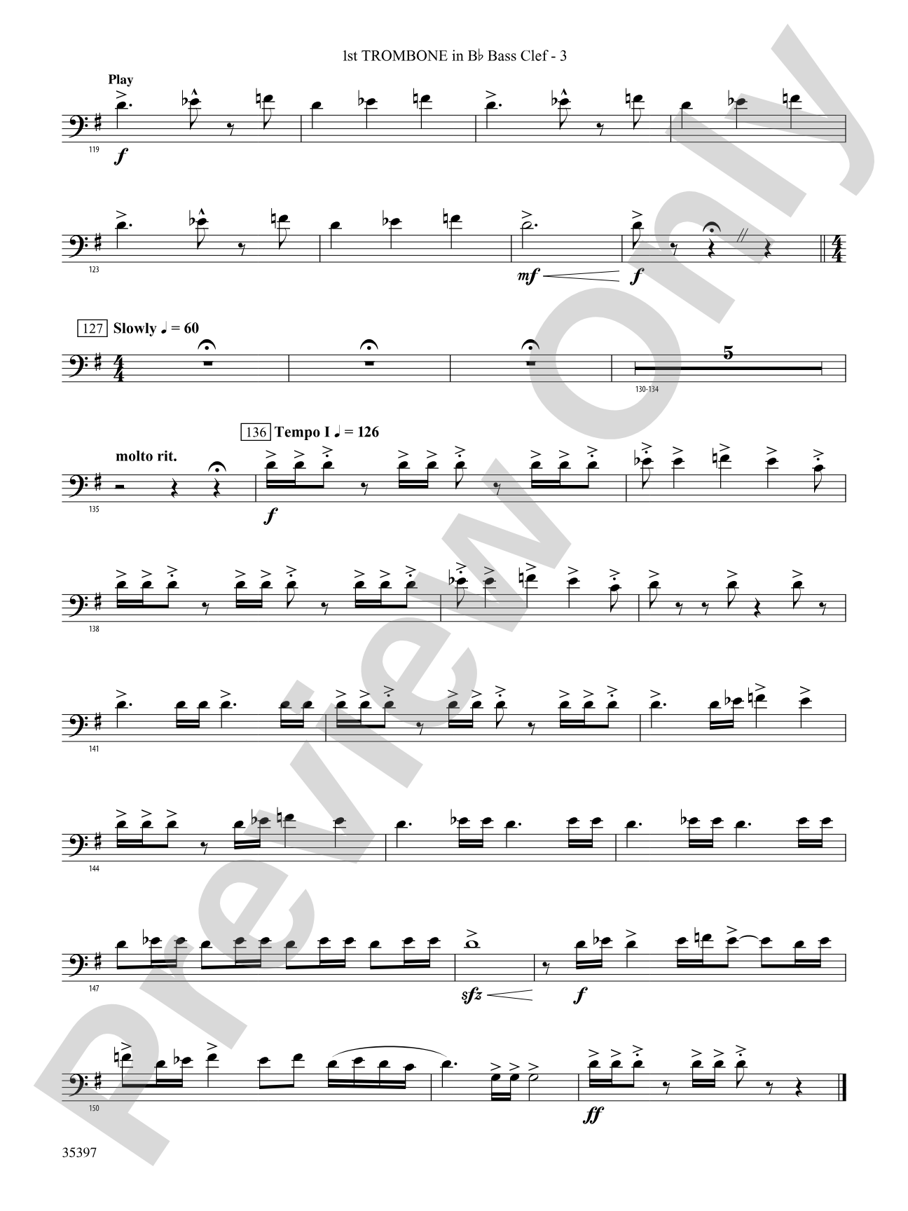 Fuego del Alma: (wp) 1st B-flat Trombone B.C.