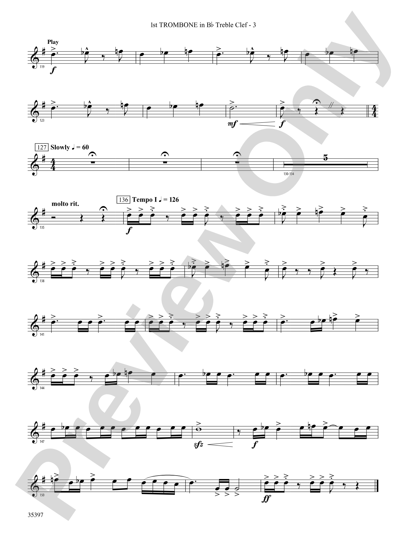 Fuego del Alma: (wp) 1st B-flat Trombone T.C.