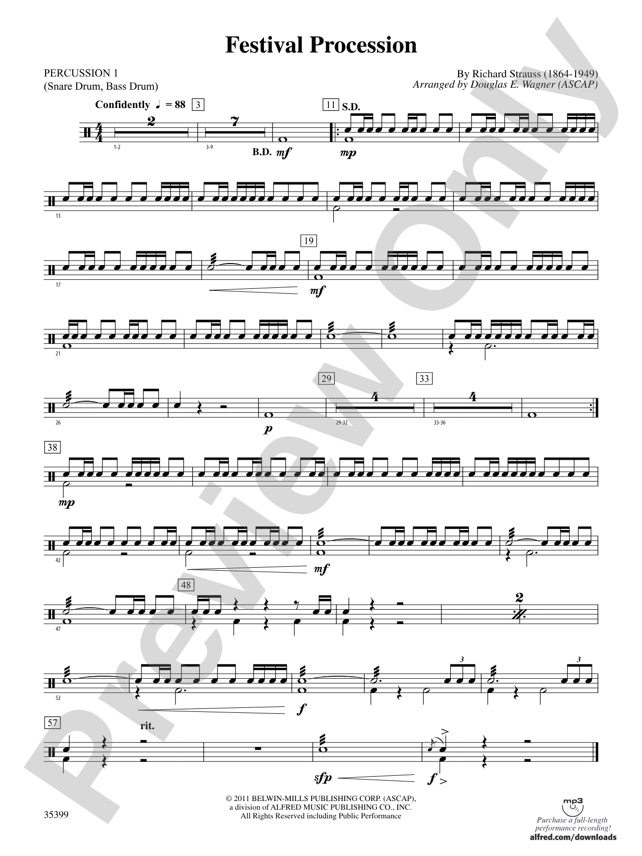 Festival Procession: 1st Percussion