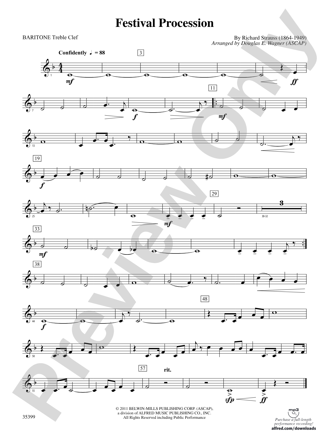 Festival Procession: (wp) Baritone T.C.