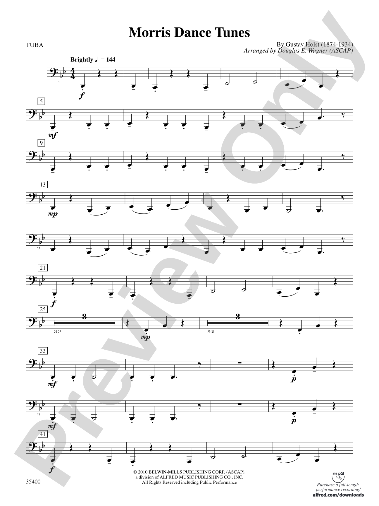 Morris Dance Tunes: Tuba
