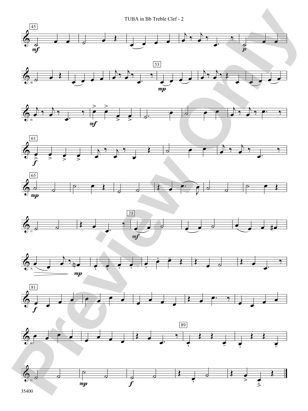 Morris Dance Tunes: (wp) B-flat Tuba T.C.