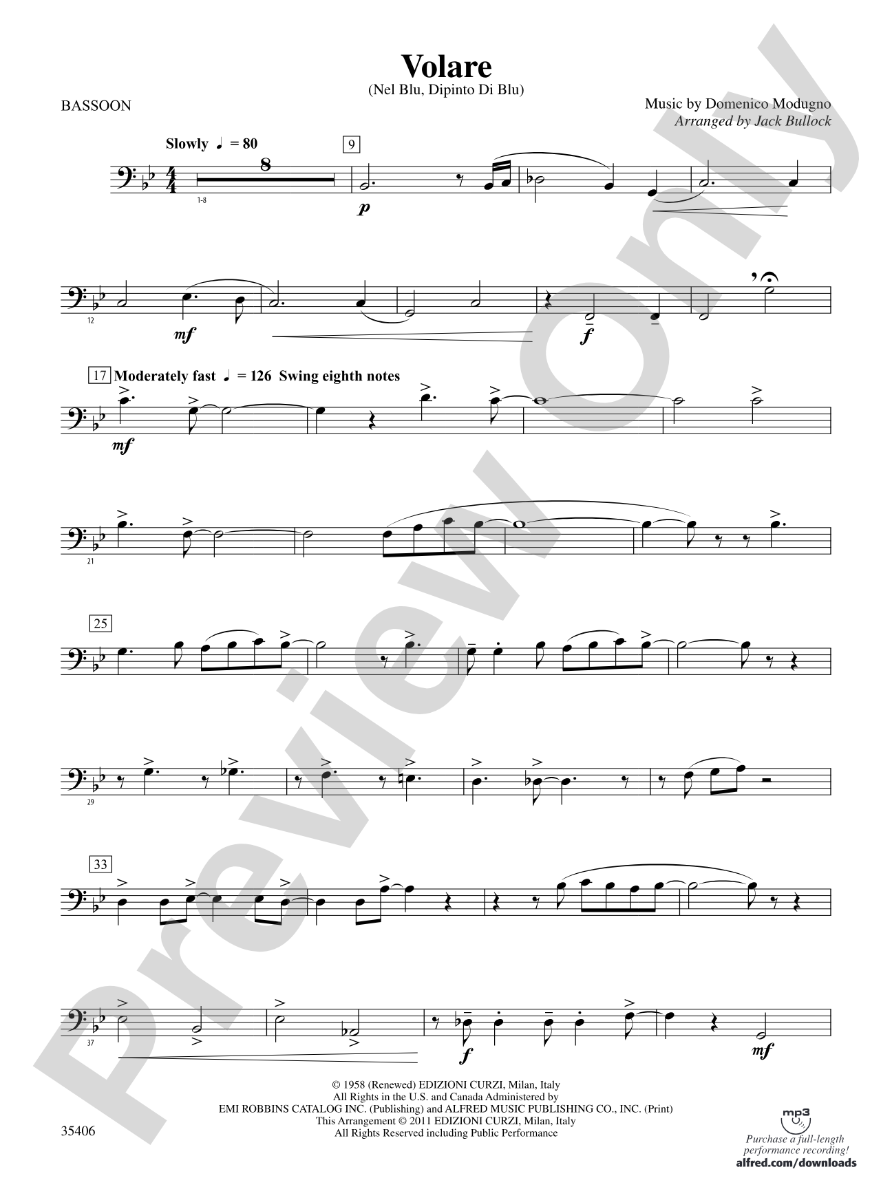 Volare: Bassoon