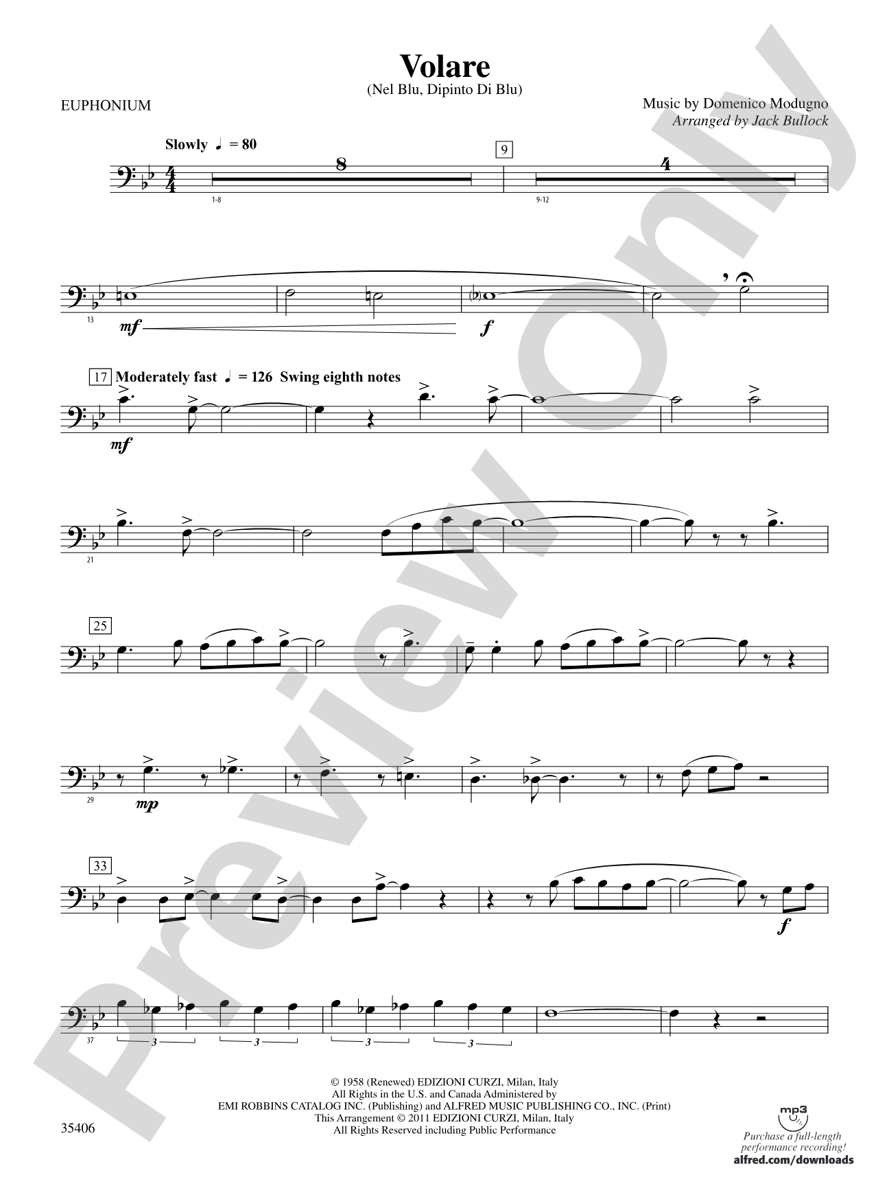 Volare: Baritone B.C.