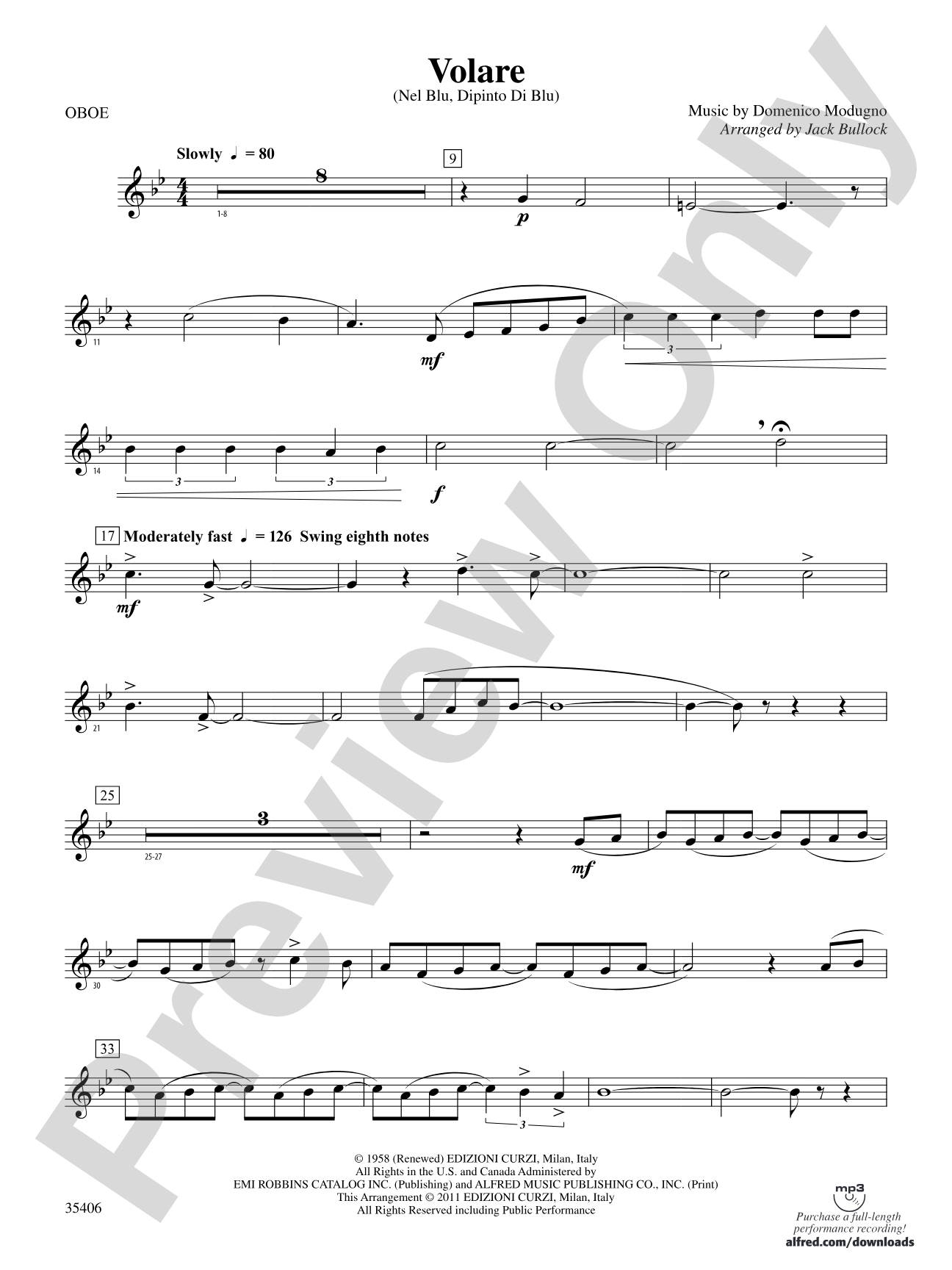Volare: Oboe