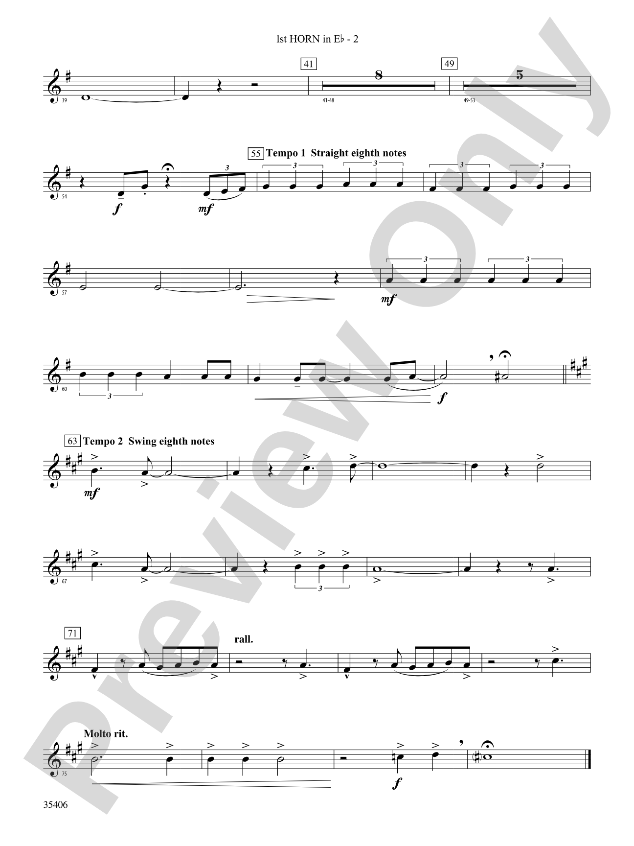 Volare: (wp) 1st Horn in E-flat