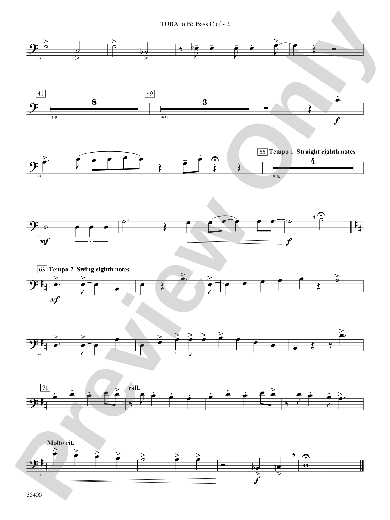 Volare: (wp) B-flat Tuba B.C.