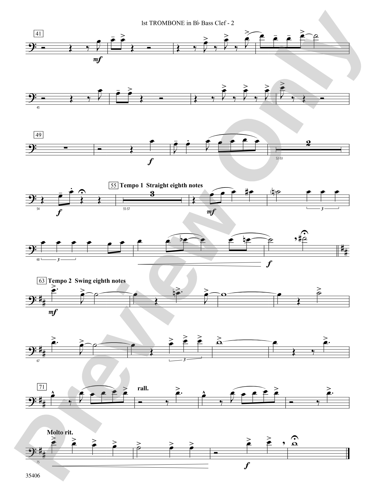 Volare: (wp) 1st B-flat Trombone B.C.