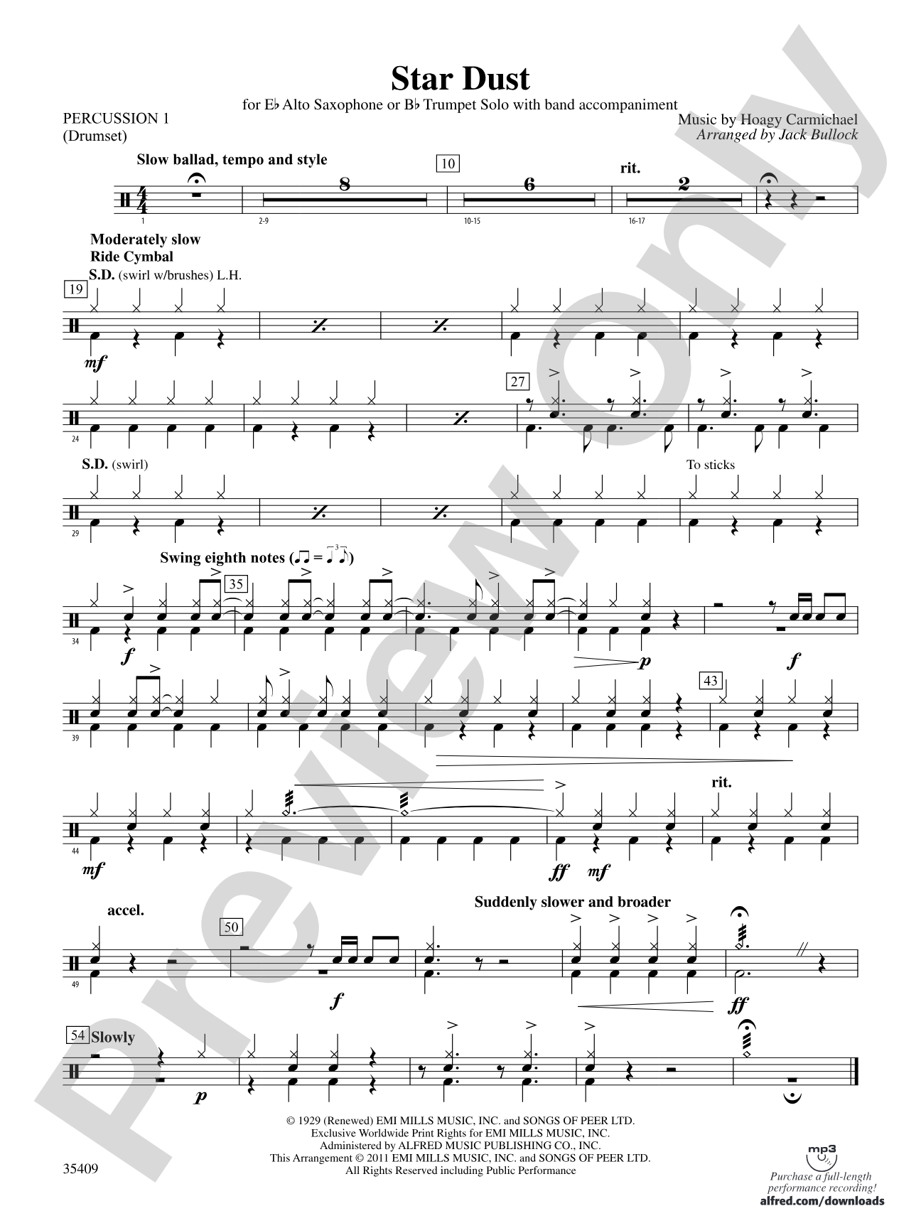 Star Dust: 1st Percussion