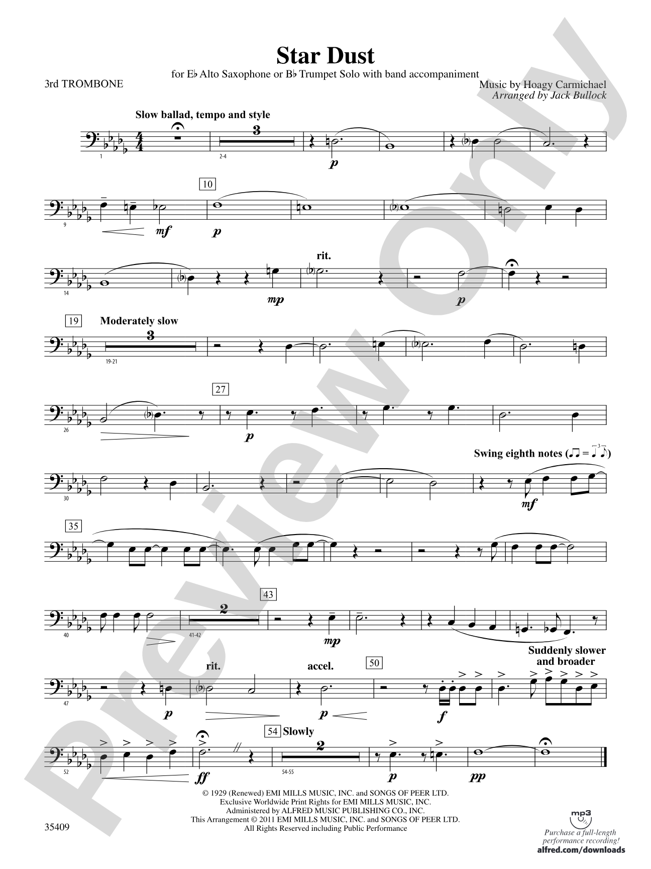 Star Dust: 3rd Trombone