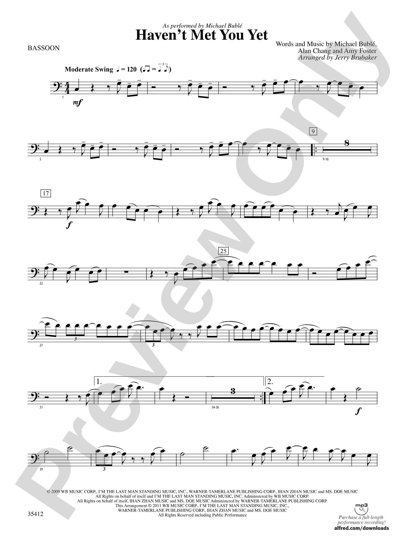 Haven't Met You Yet: Bassoon