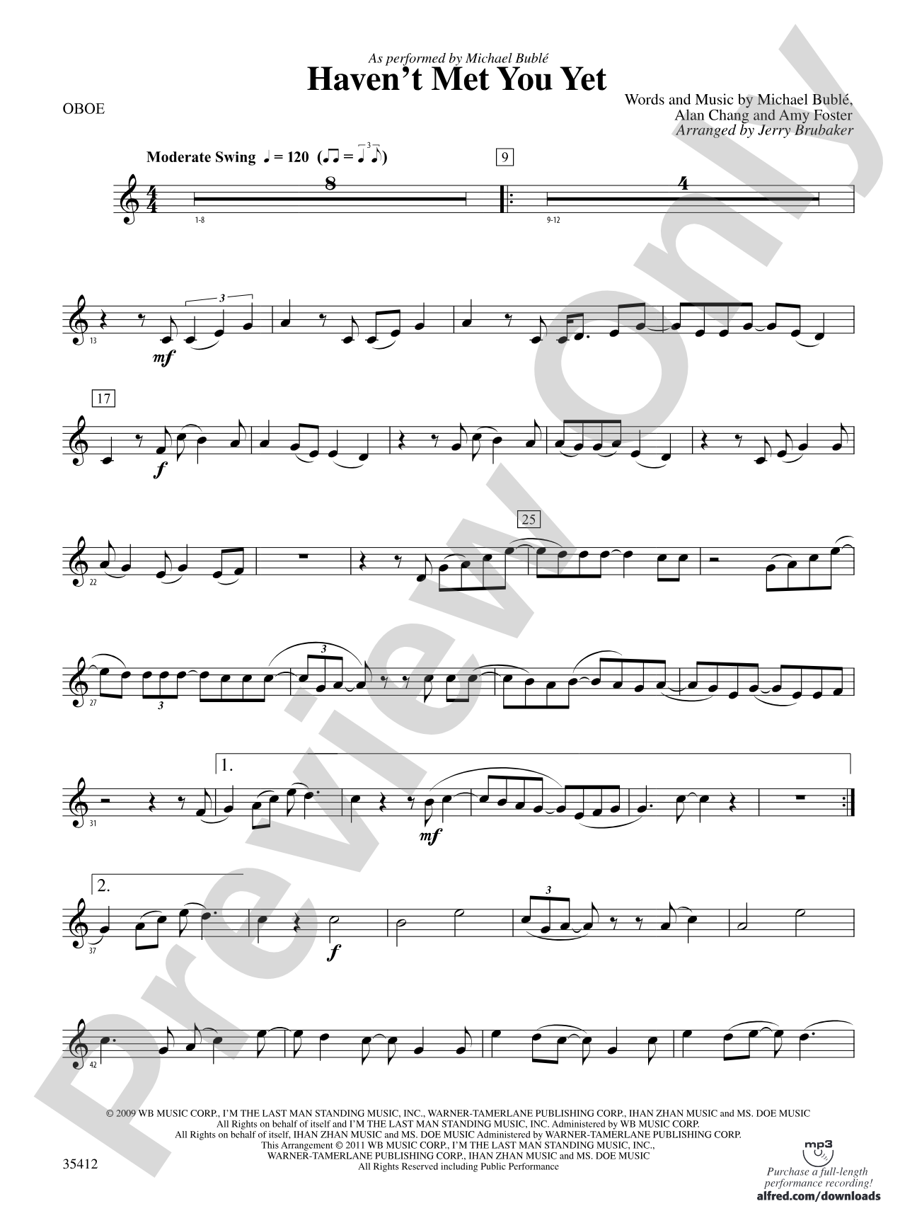 Haven't Met You Yet: Oboe