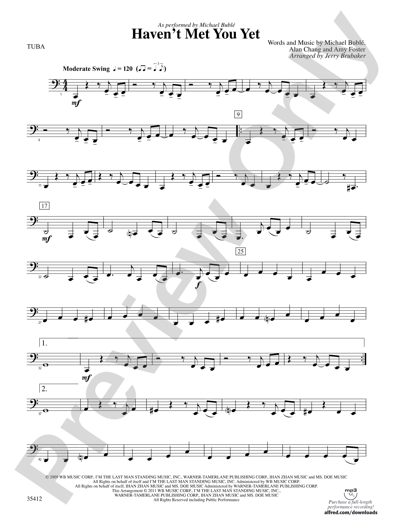 Haven't Met You Yet: Tuba