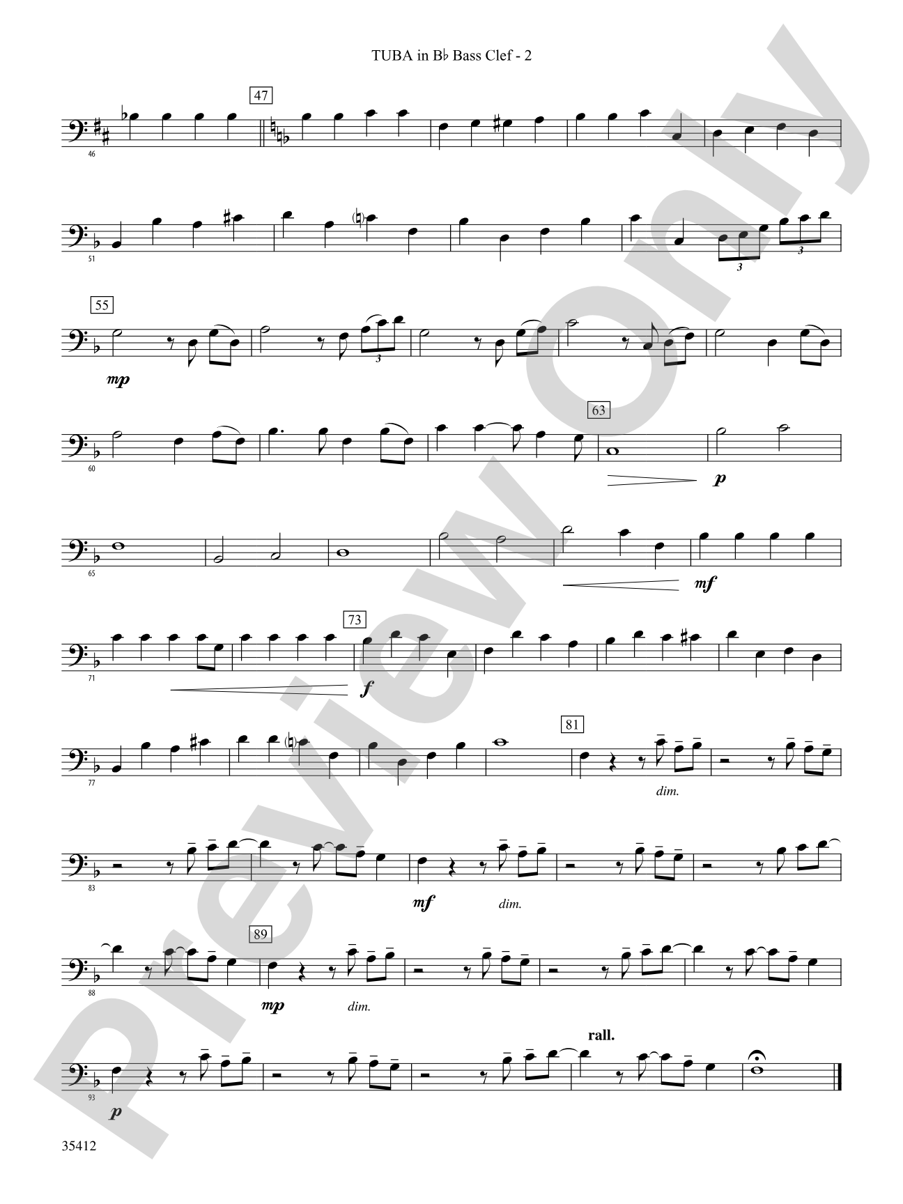Haven't Met You Yet: (wp) B-flat Tuba B.C.