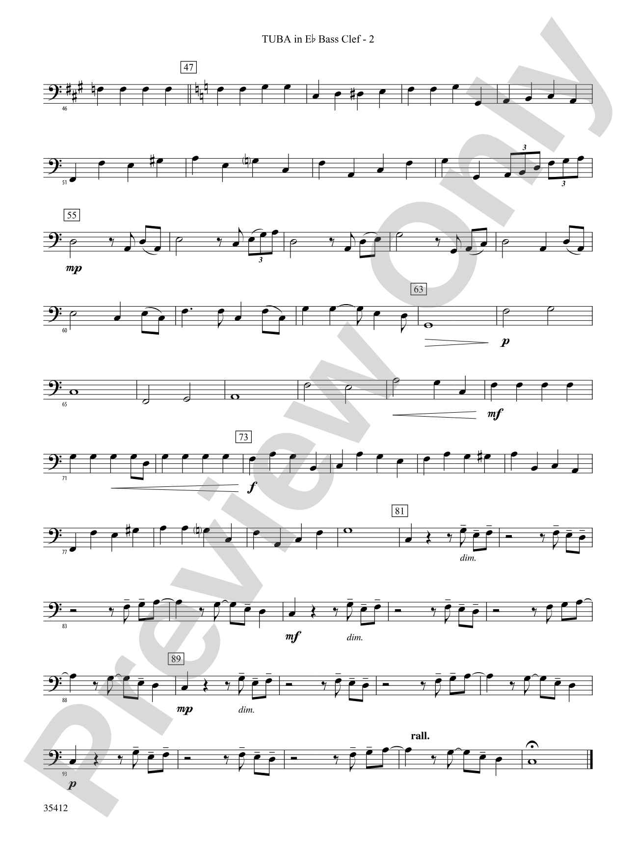 Haven't Met You Yet: (wp) E-flat Tuba B.C.