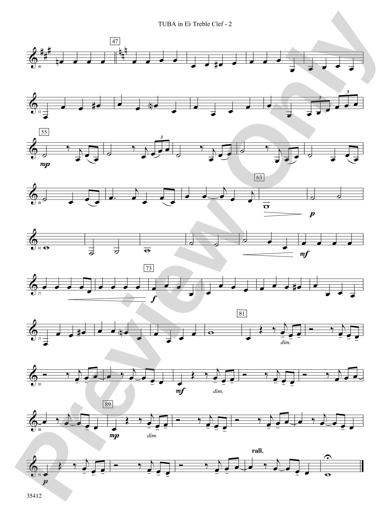 Haven't Met You Yet: (wp) E-flat Tuba T.C.