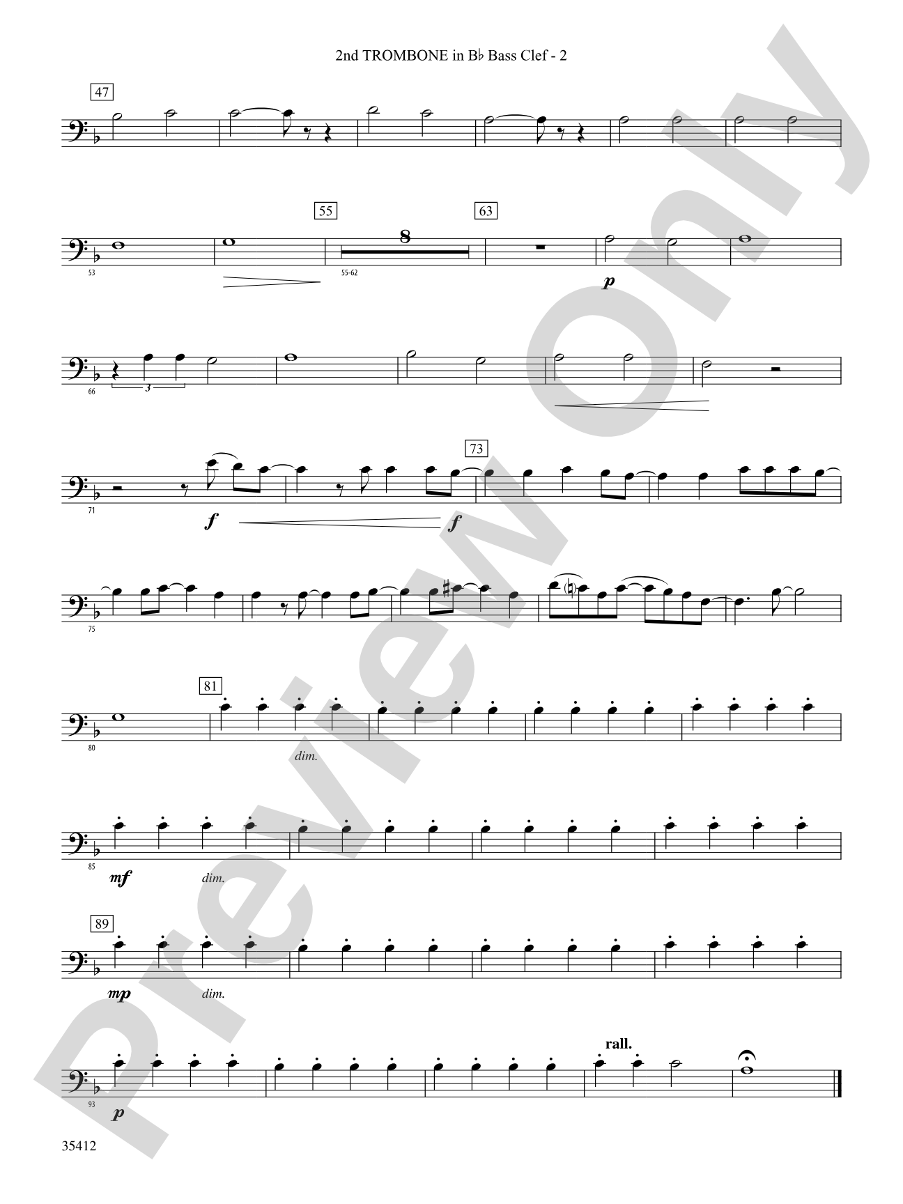 Haven't Met You Yet: (wp) 2nd B-flat Trombone B.C.