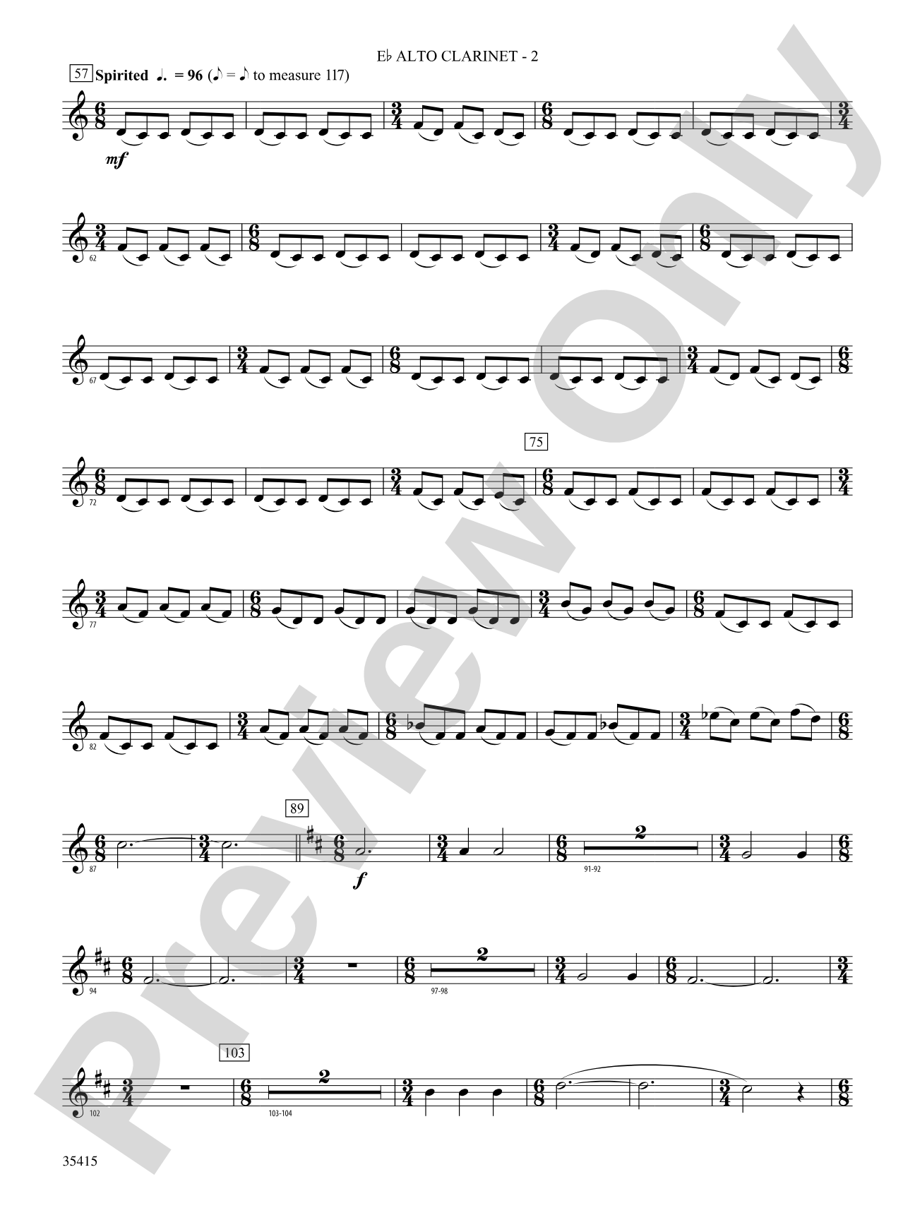 A Hymn Tune Rhapsody: (wp) E-flat Alto Clarinet