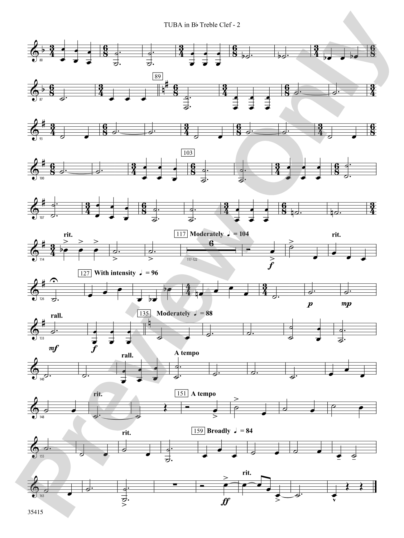A Hymn Tune Rhapsody: (wp) B-flat Tuba T.C.