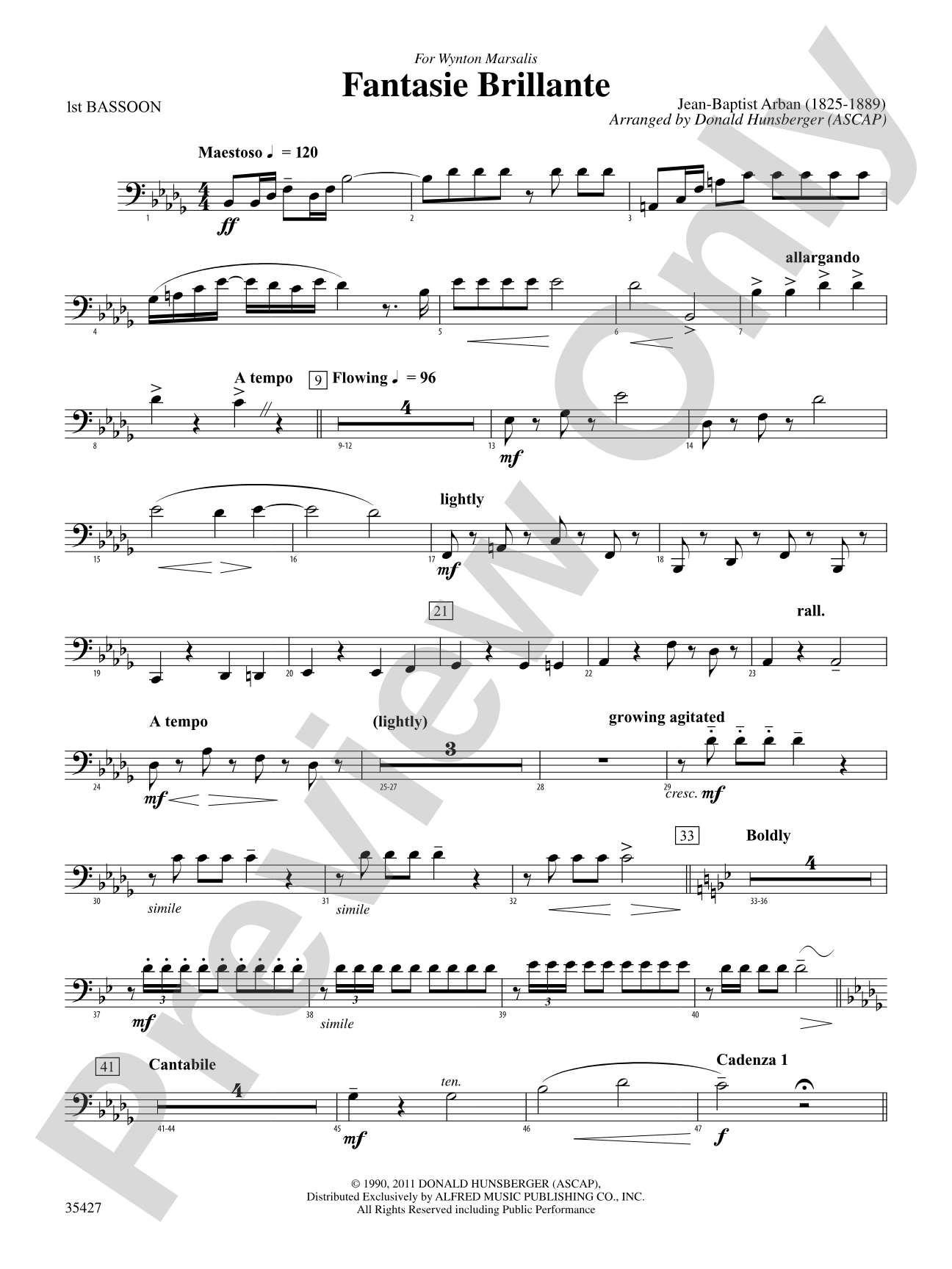 Fantasie Brillante: Bassoon