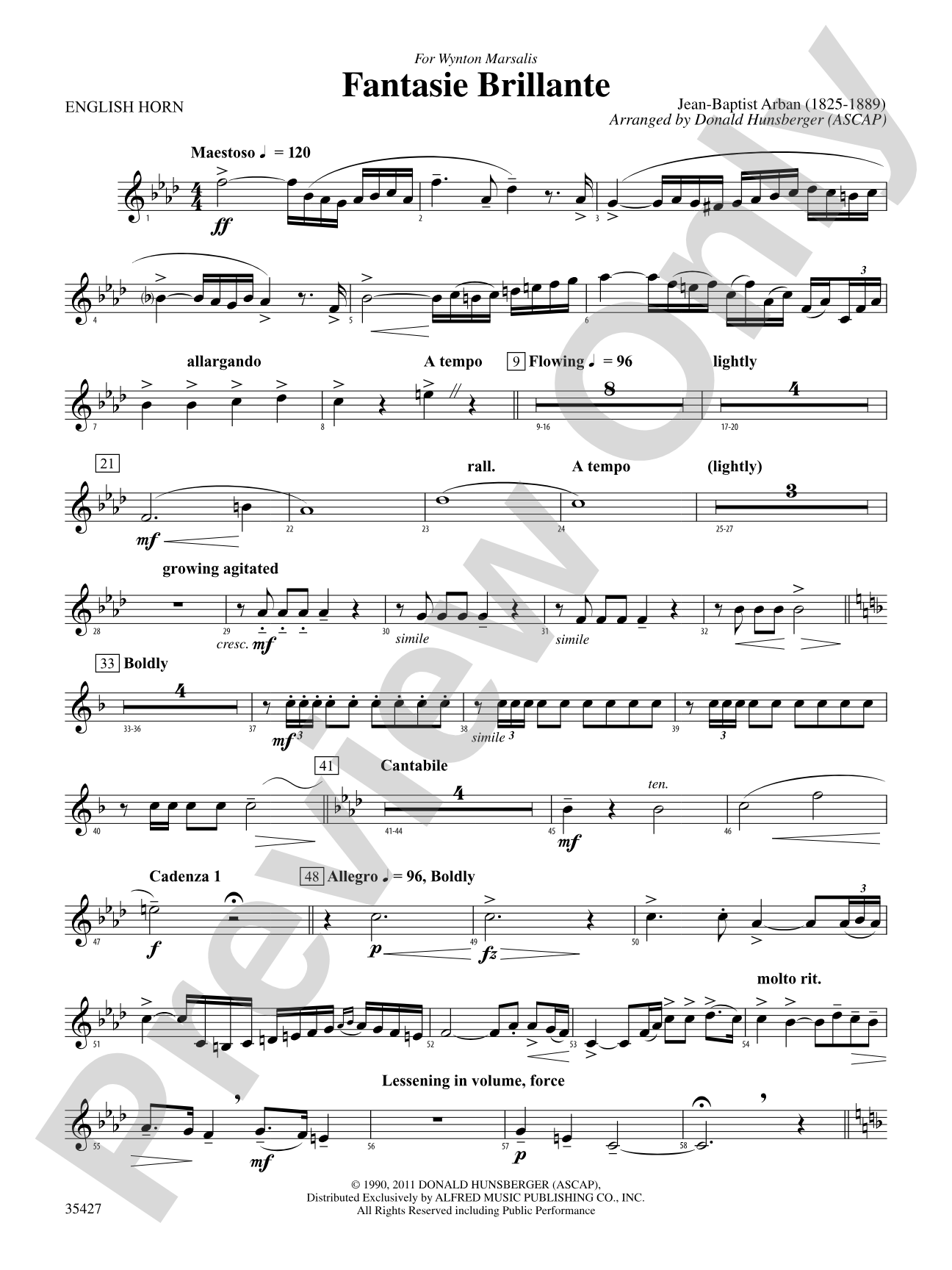 Fantasie Brillante: English Horn