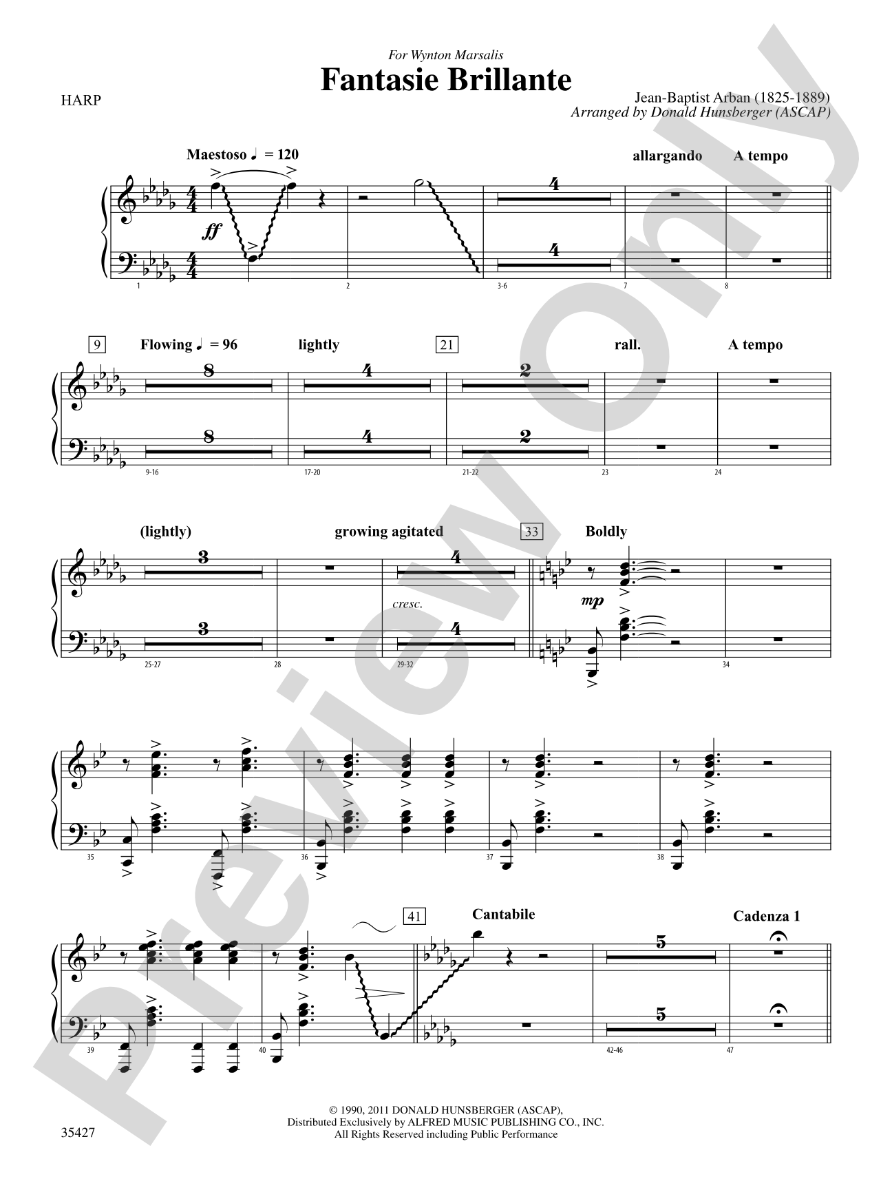Fantasie Brillante: Harp