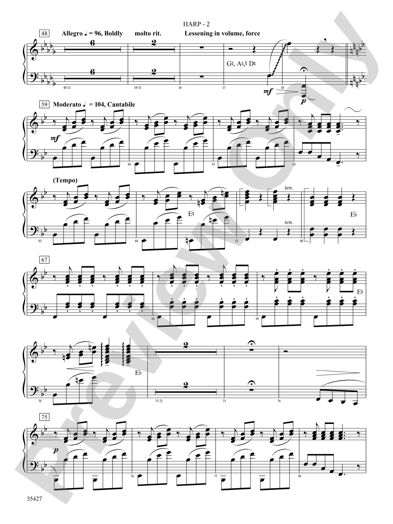 Fantasie Brillante: Harp