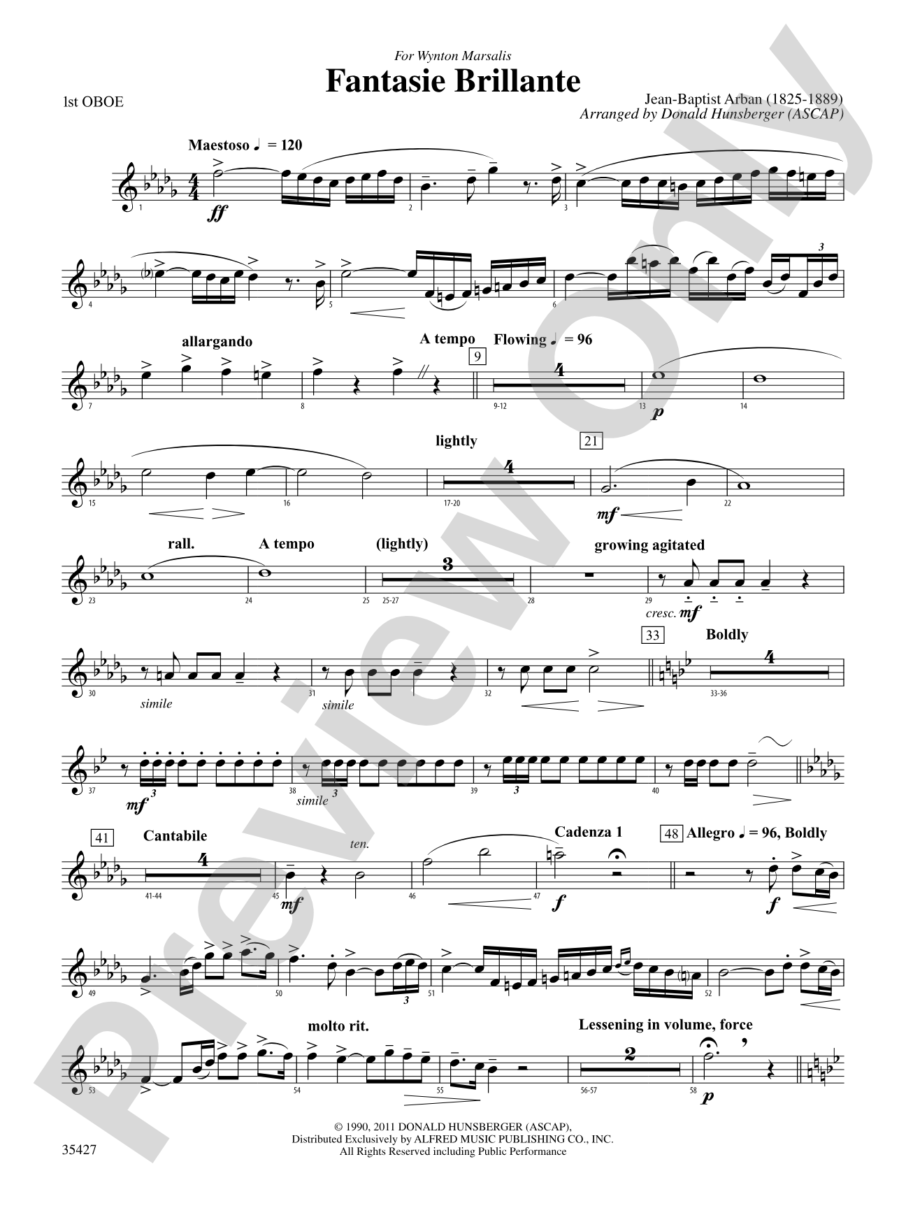 Fantasie Brillante: Oboe