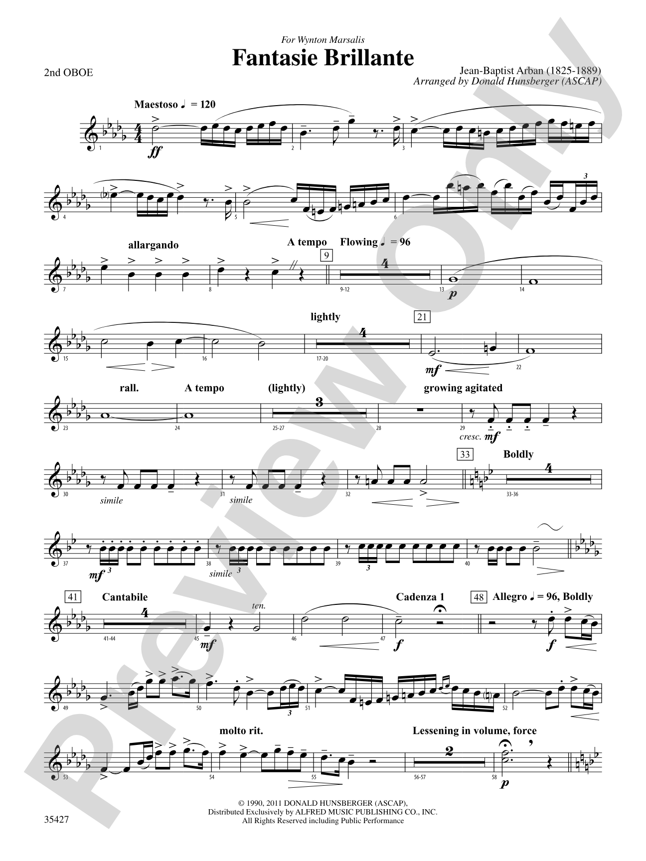 Fantasie Brillante: 2nd Oboe
