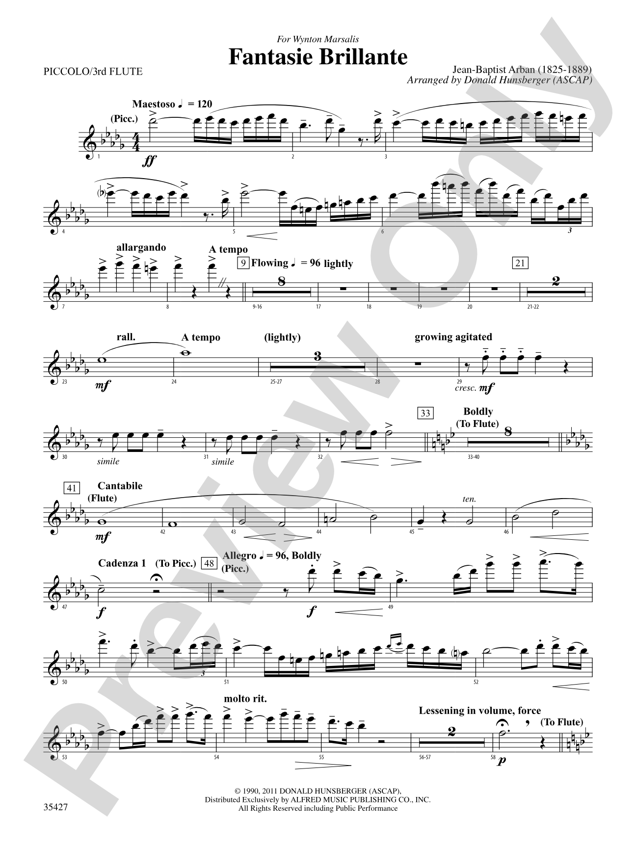 Fantasie Brillante: Piccolo