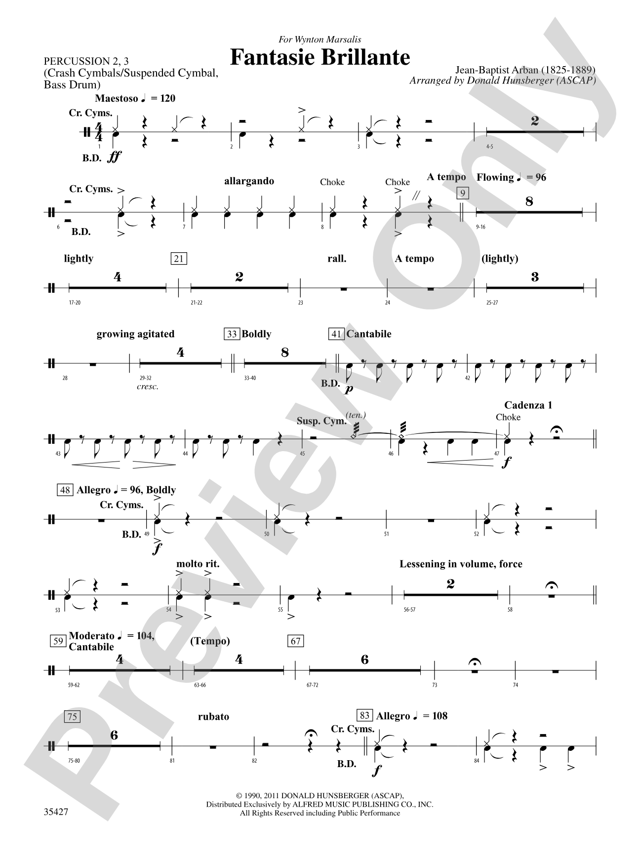 Fantasie Brillante: 2nd Percussion