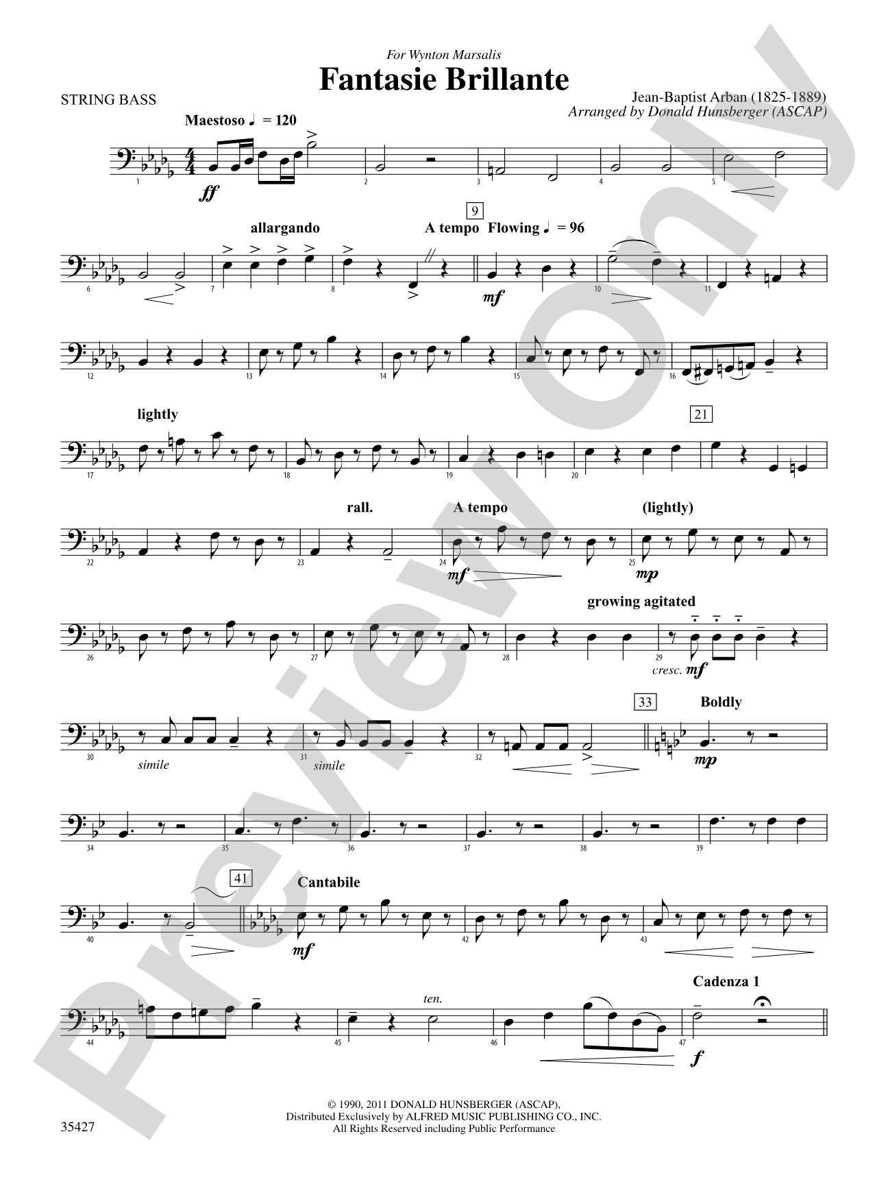 Fantasie Brillante: String Bass