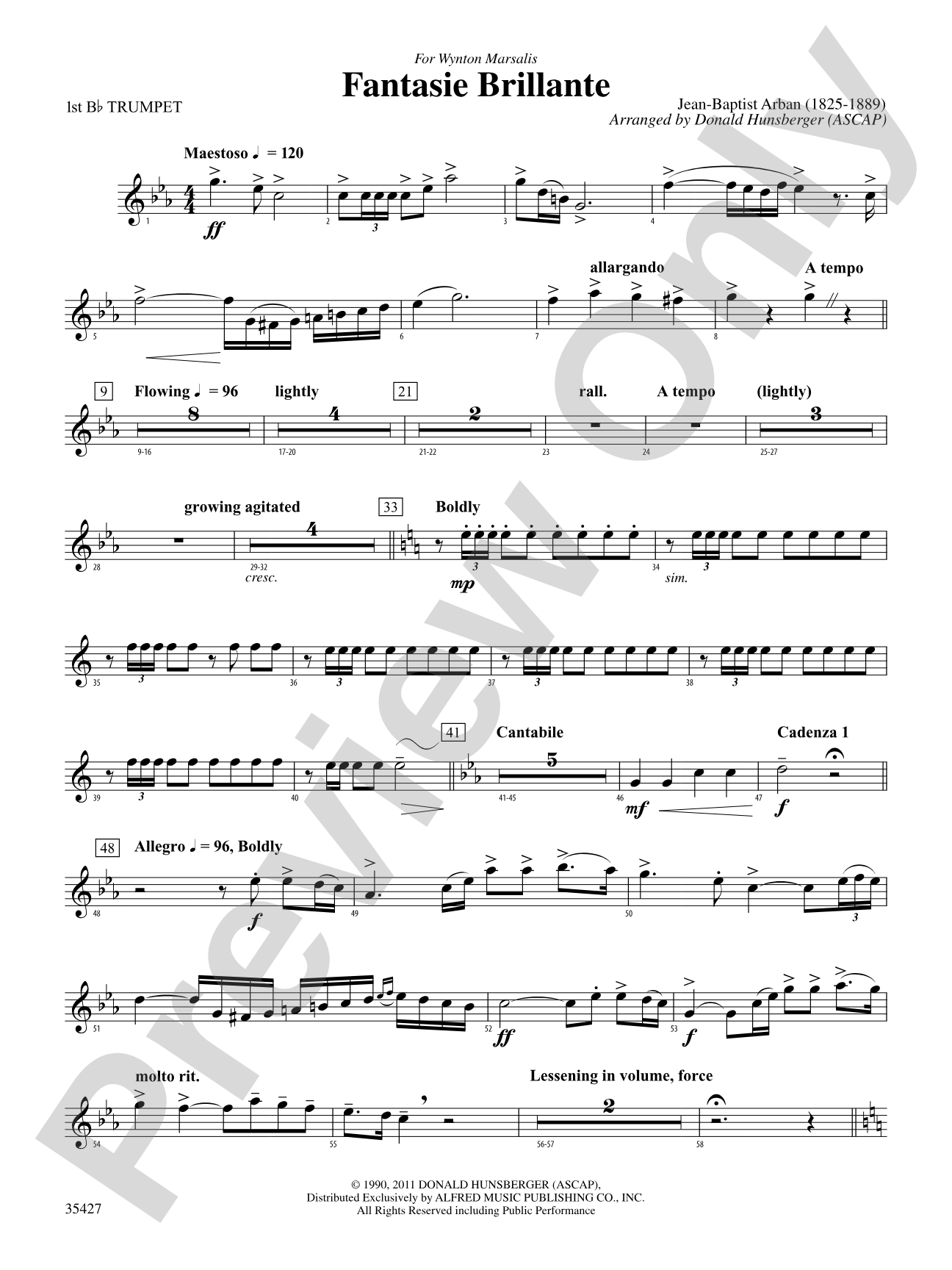 Fantasie Brillante: 1st B-flat Trumpet