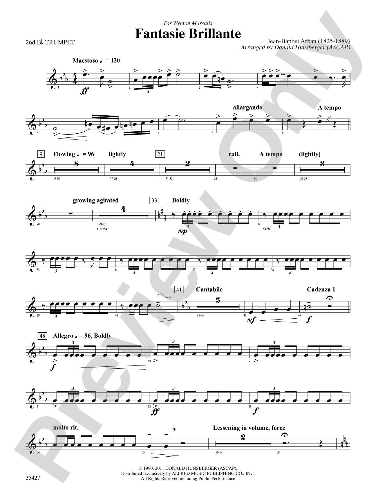 Fantasie Brillante: 2nd B-flat Trumpet