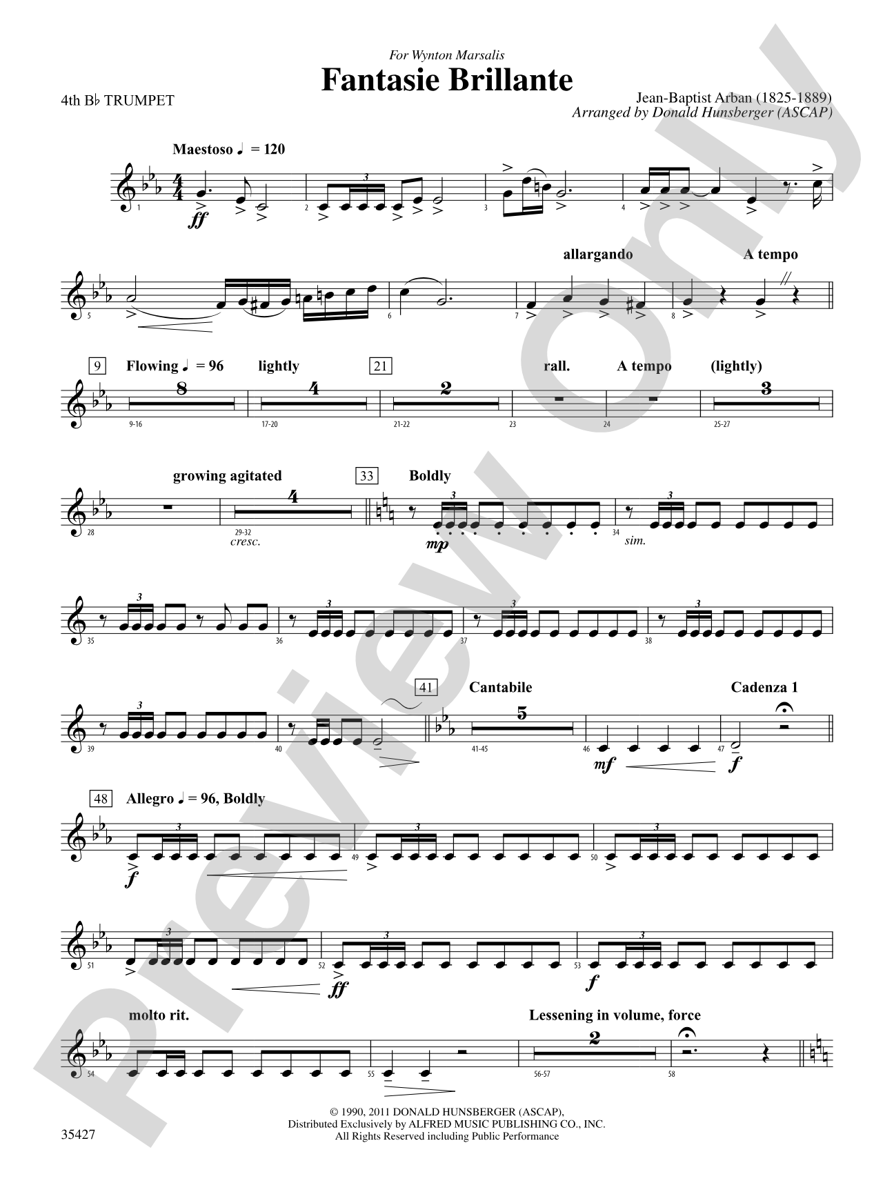 Fantasie Brillante: 4th B-flat Trumpet