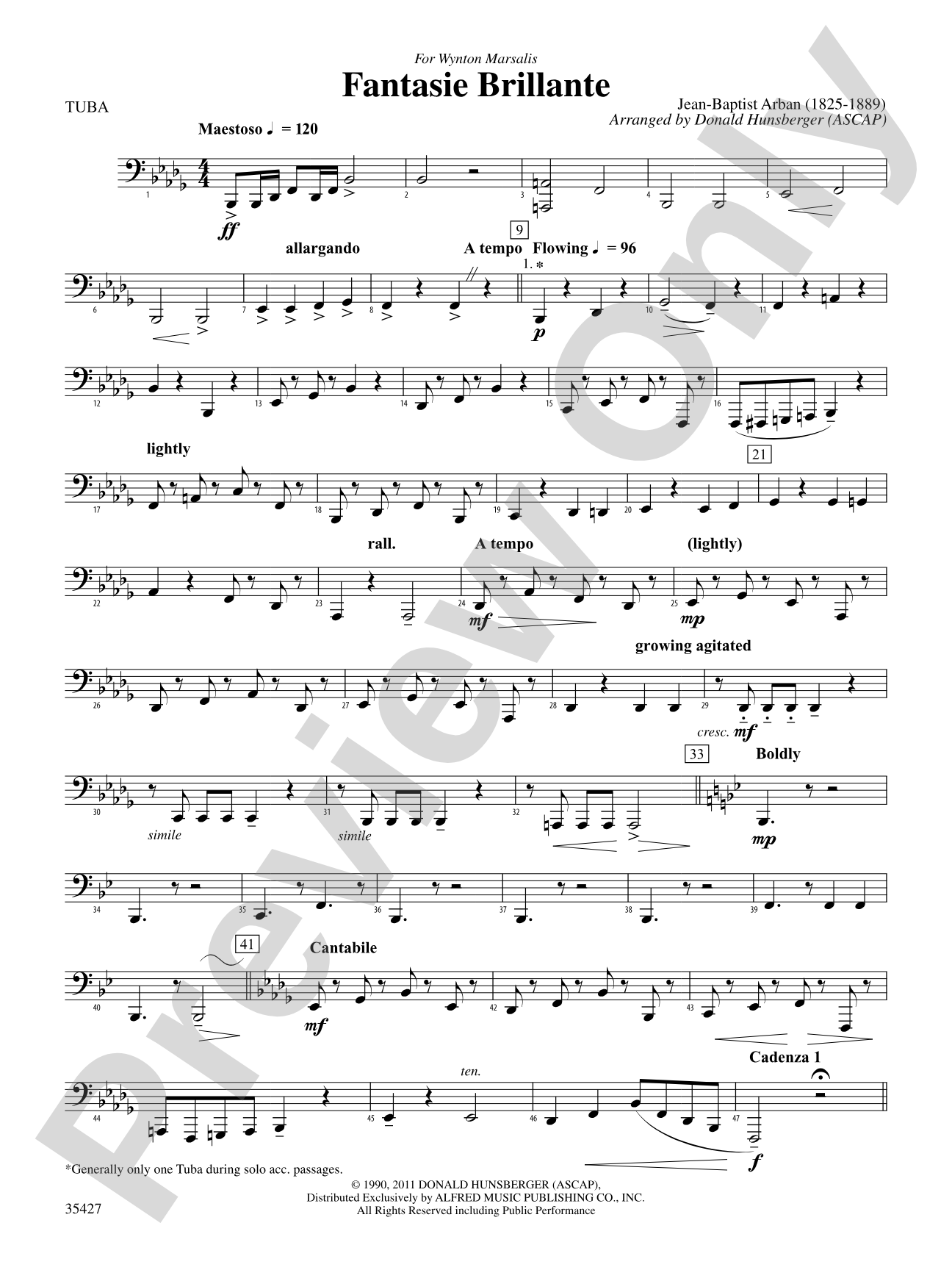 Fantasie Brillante: Tuba