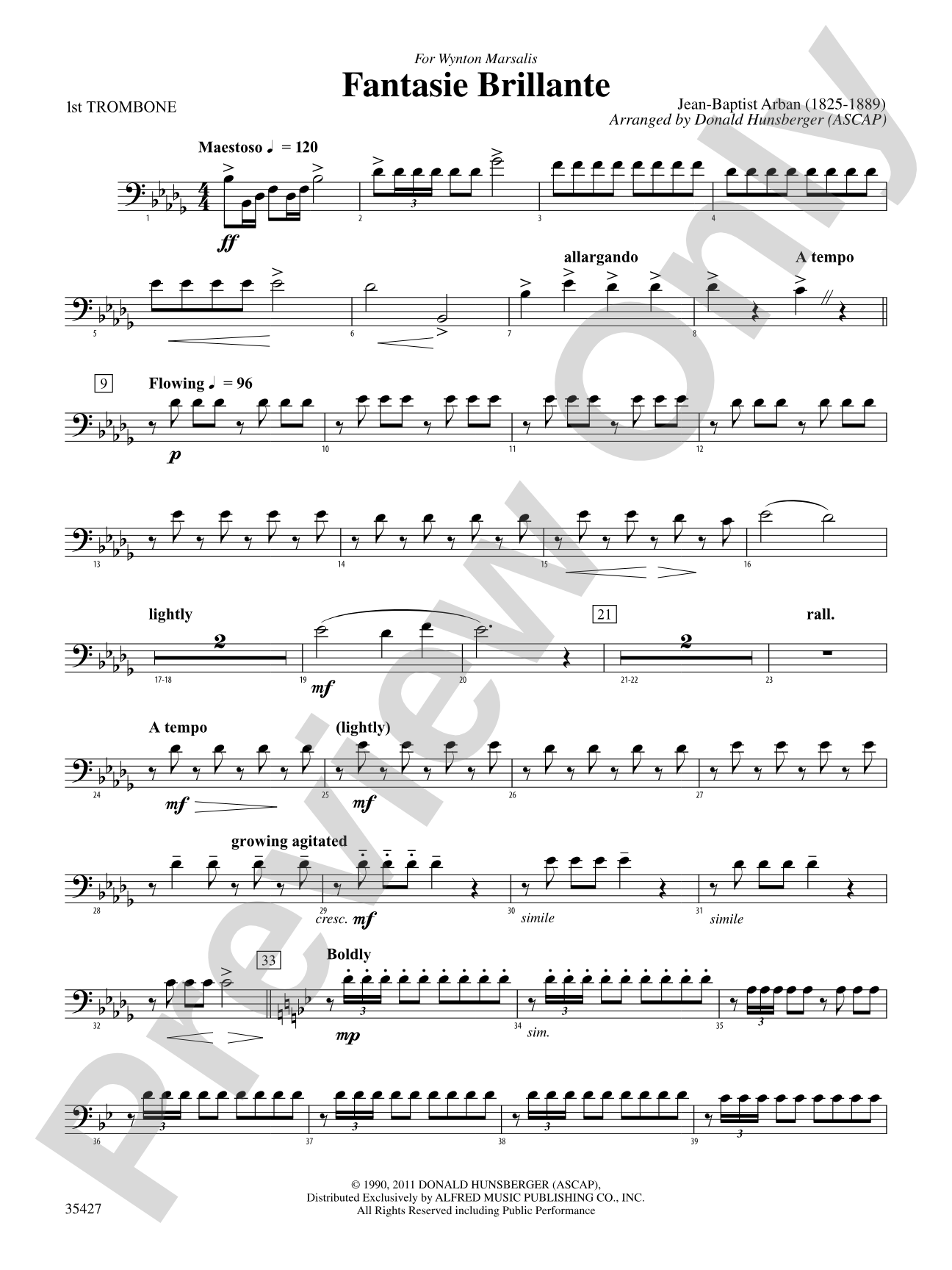Fantasie Brillante: 1st Trombone