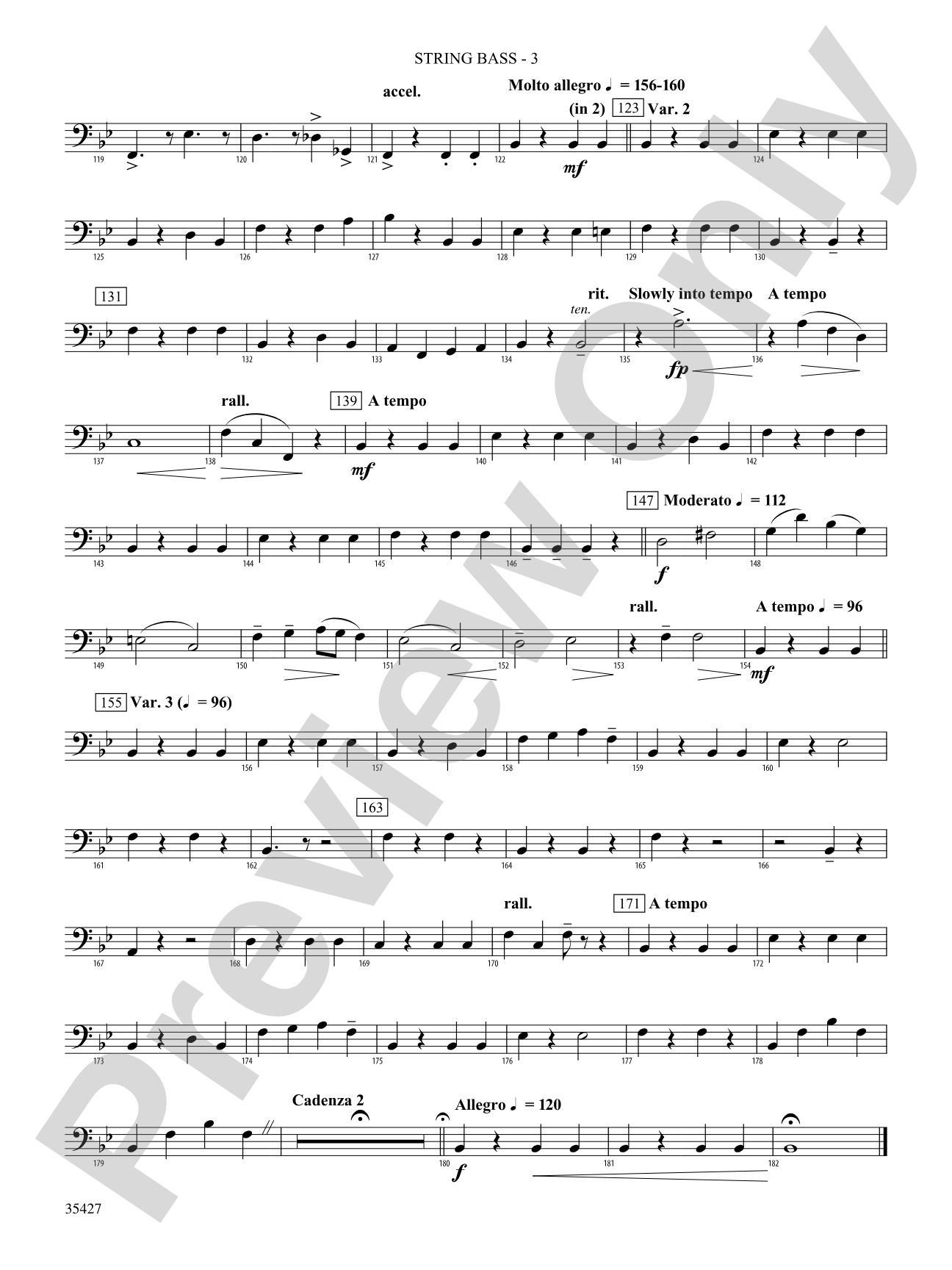 Fantasie Brillante: (wp) String Bass